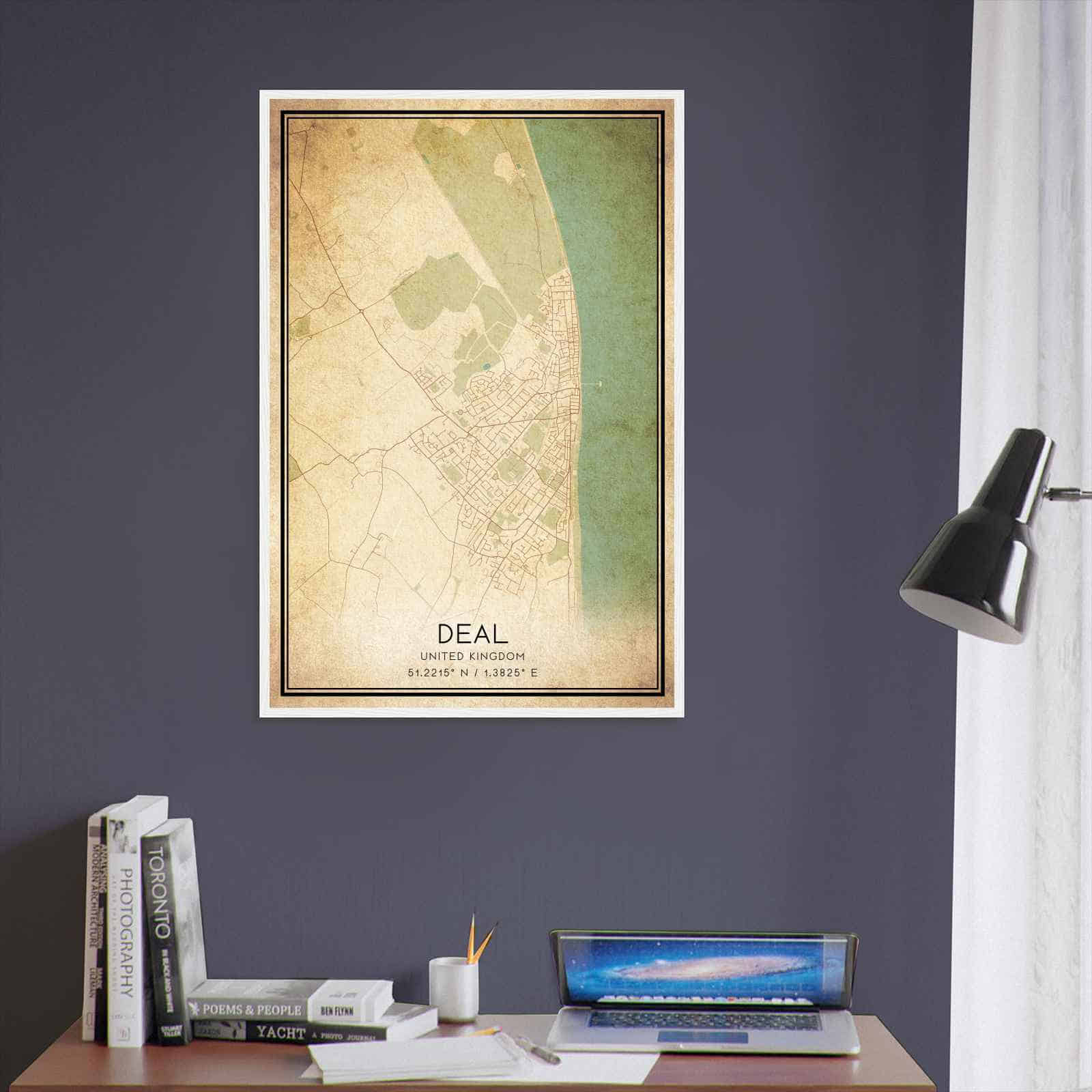Deerfield Kansas Map Poster, Modern Home Decor Wall Art Print (Copy)