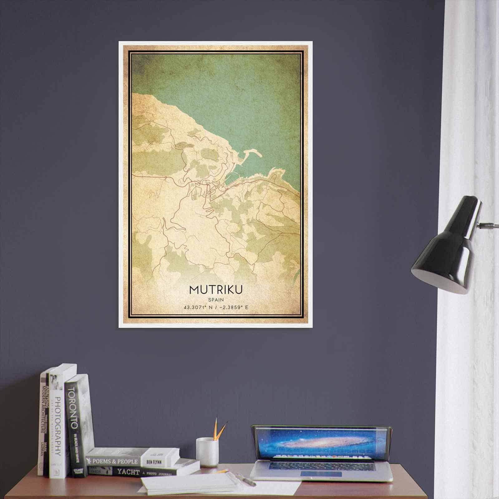 Deerfield Kansas Map Poster, Modern Home Decor Wall Art Print (Copy)