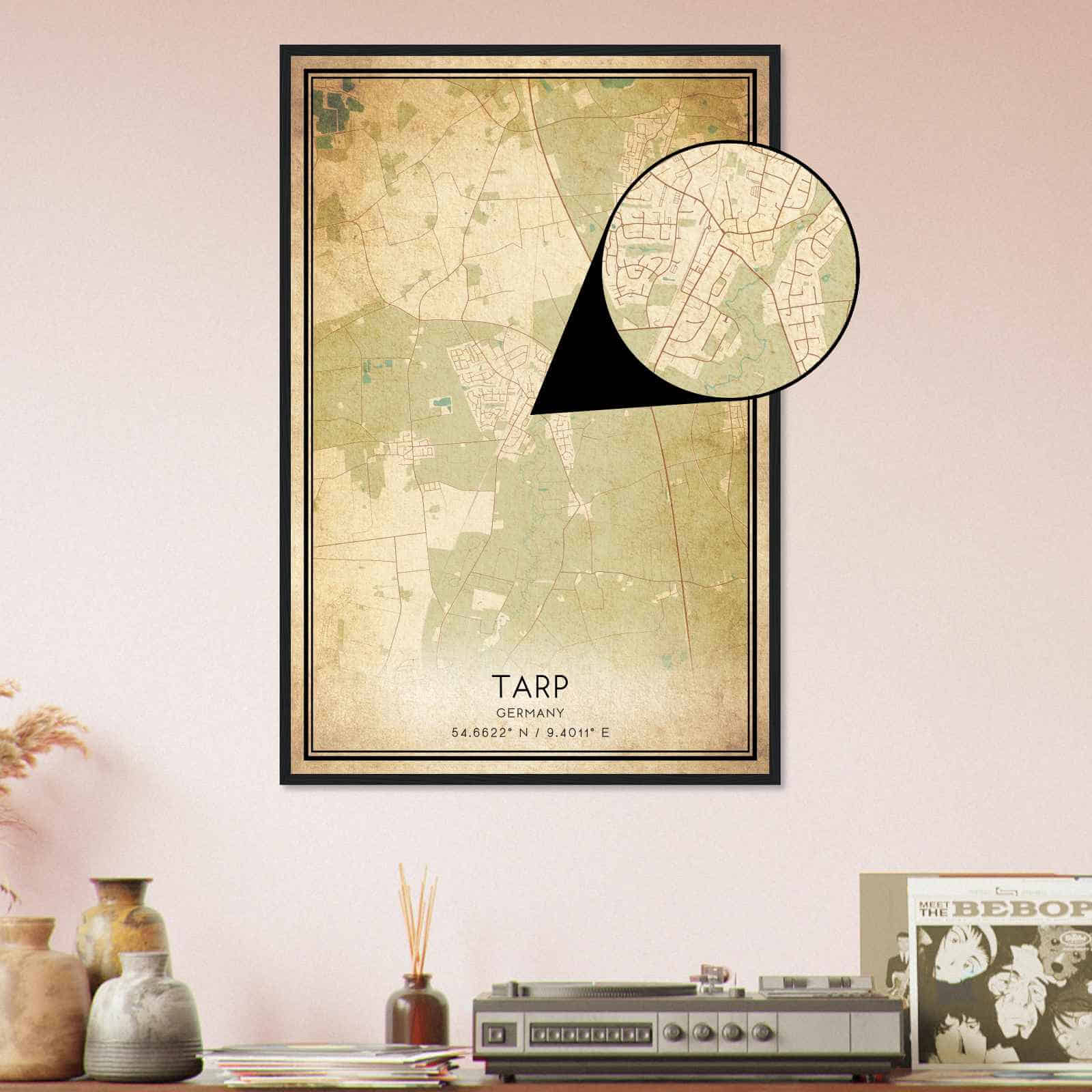 Deerfield Kansas Map Poster, Modern Home Decor Wall Art Print (Copy)
