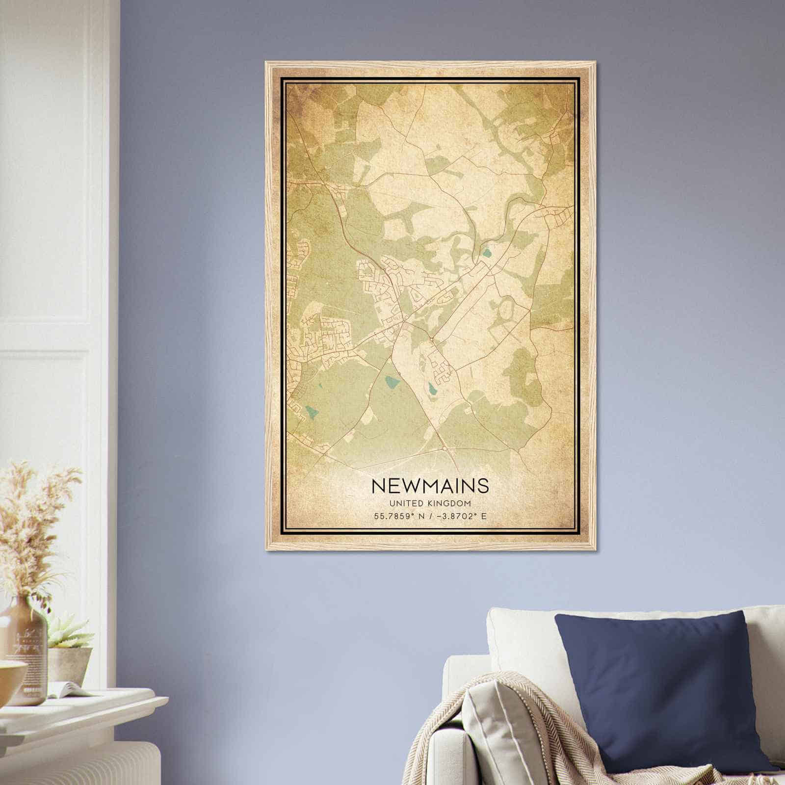 Deerfield Kansas Map Poster, Modern Home Decor Wall Art Print (Copy)