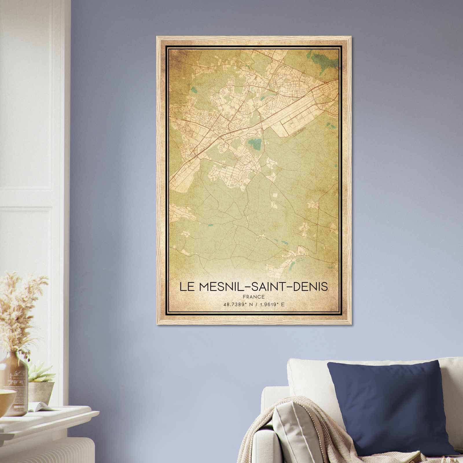 Deerfield Kansas Map Poster, Modern Home Decor Wall Art Print (Copy)