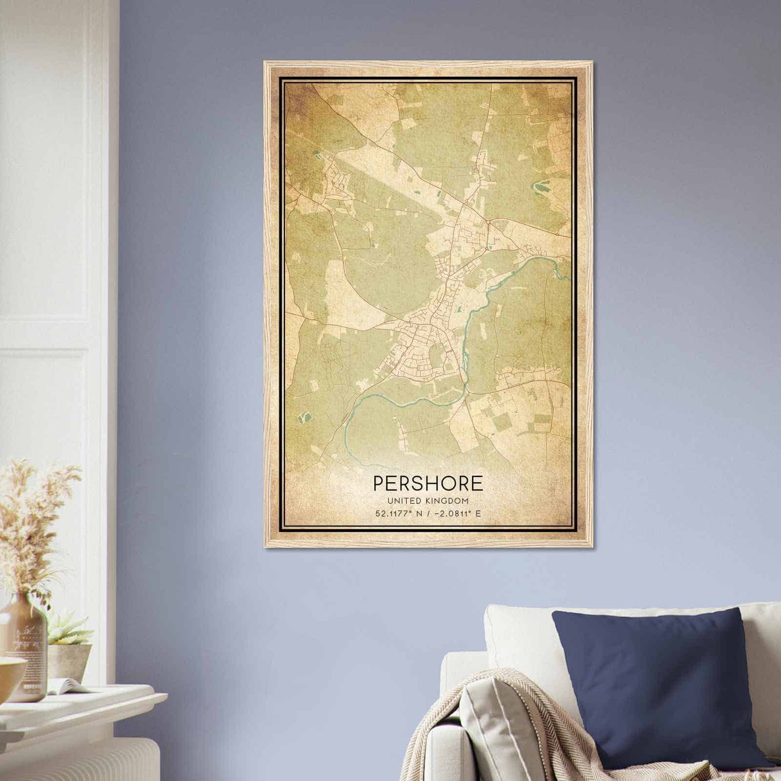 Deerfield Kansas Map Poster, Modern Home Decor Wall Art Print (Copy)