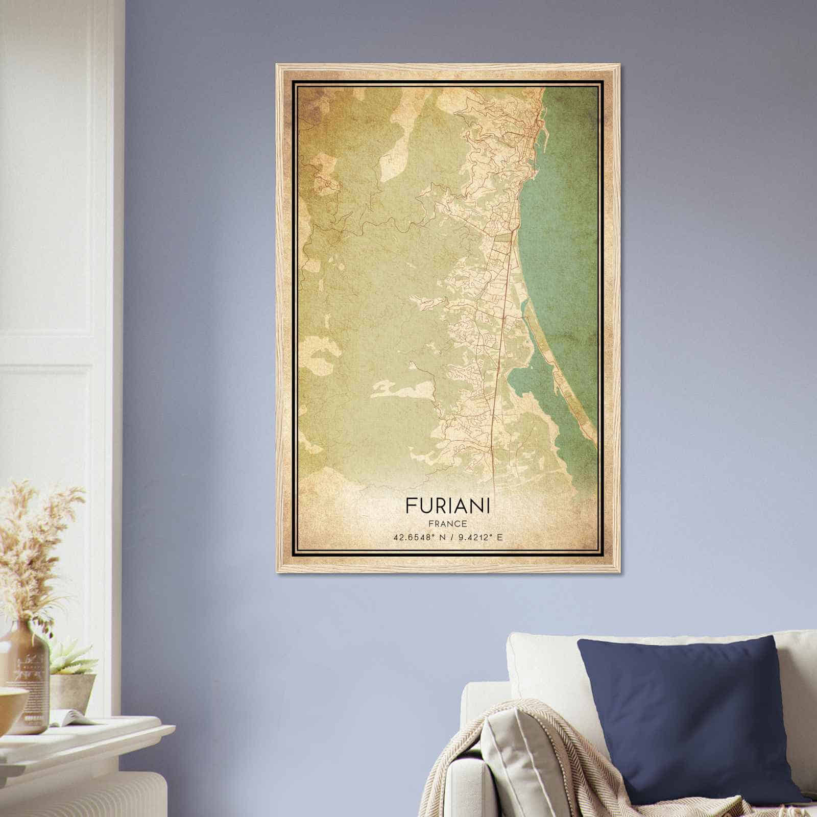 Deerfield Kansas Map Poster, Modern Home Decor Wall Art Print (Copy)