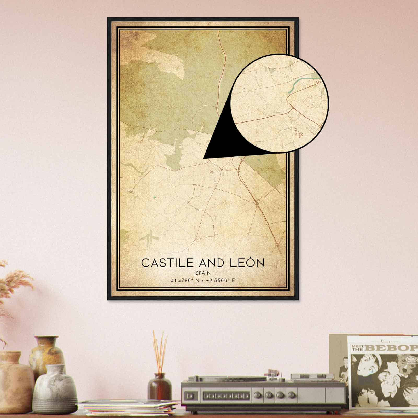 Deerfield Kansas Map Poster, Modern Home Decor Wall Art Print (Copy)