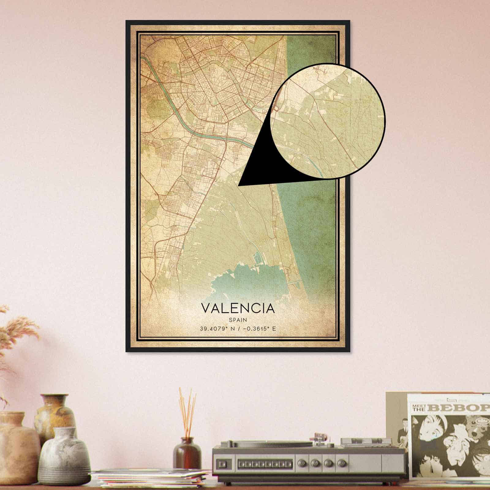 Deerfield Kansas Map Poster, Modern Home Decor Wall Art Print (Copy)