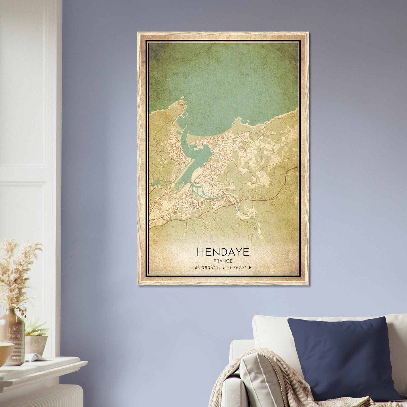 Deerfield Kansas Map Poster, Modern Home Decor Wall Art Print (Copy)