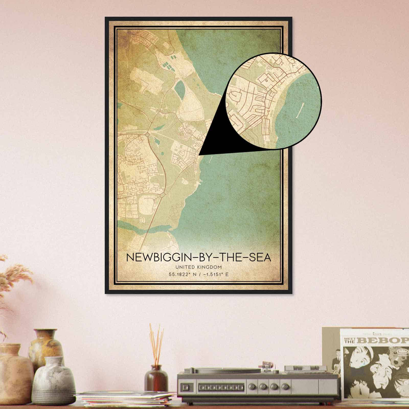 Deerfield Kansas Map Poster, Modern Home Decor Wall Art Print (Copy)