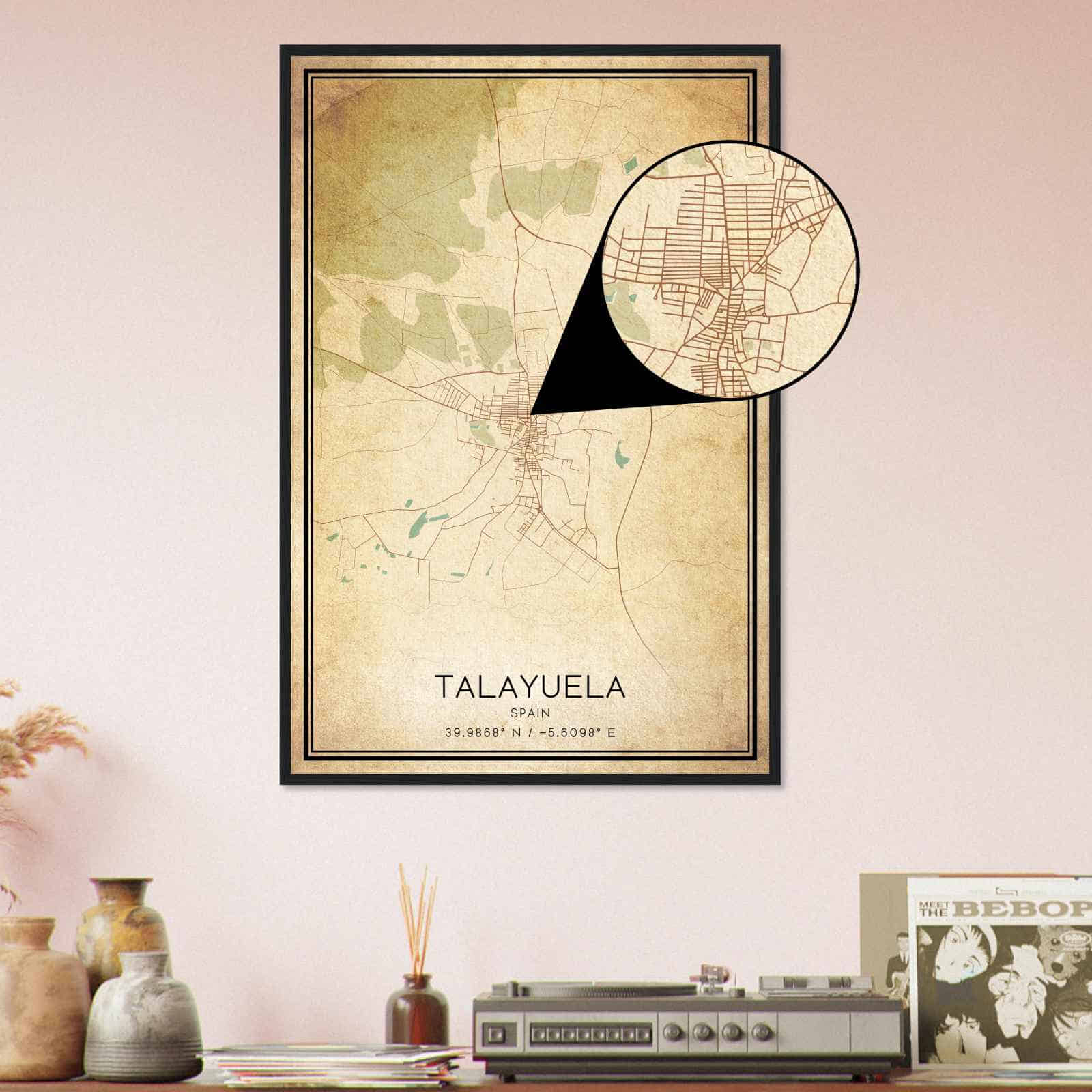 Deerfield Kansas Map Poster, Modern Home Decor Wall Art Print (Copy)