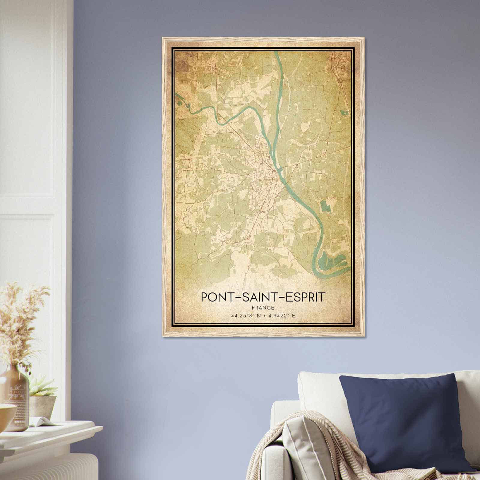 Deerfield Kansas Map Poster, Modern Home Decor Wall Art Print (Copy)