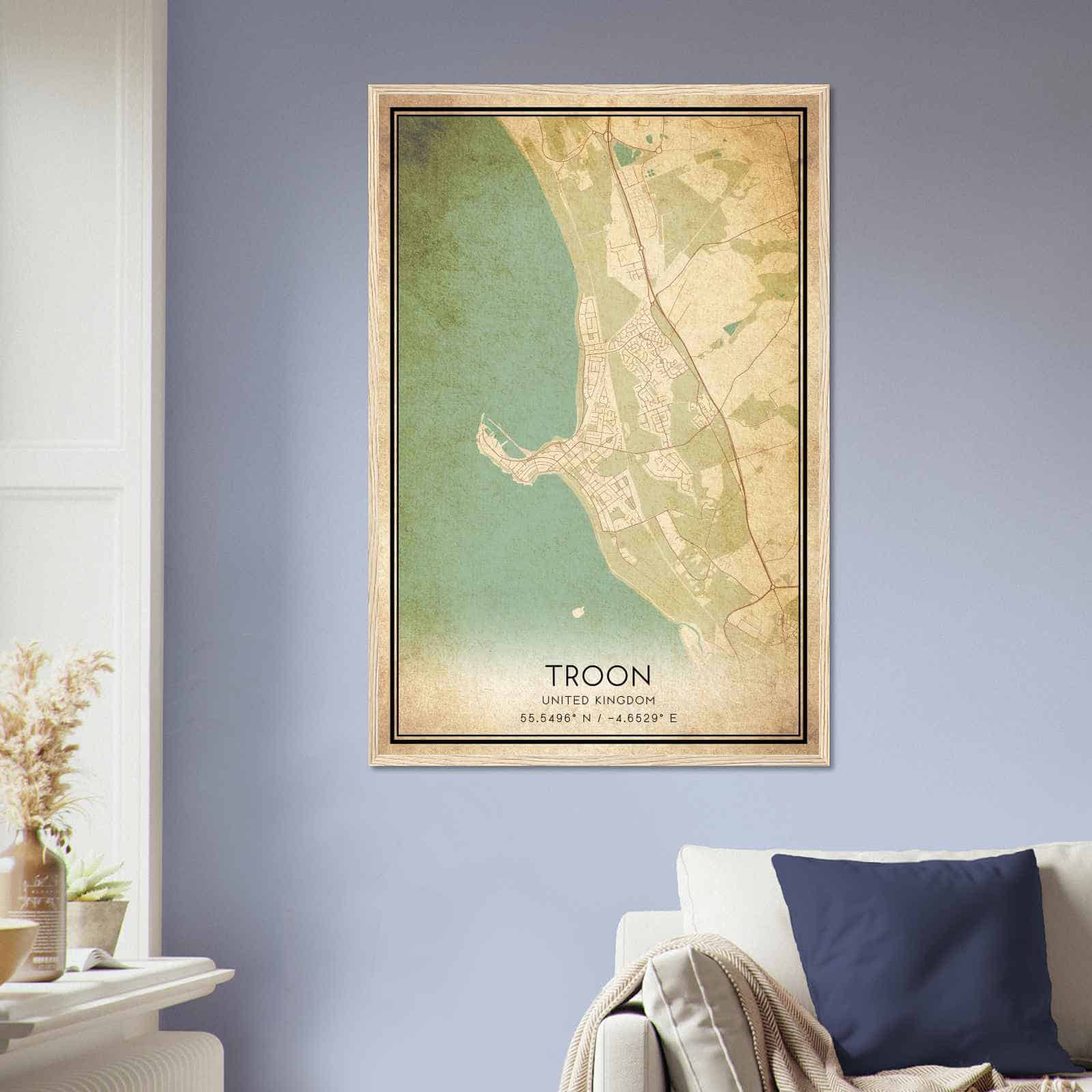 Deerfield Kansas Map Poster, Modern Home Decor Wall Art Print (Copy)