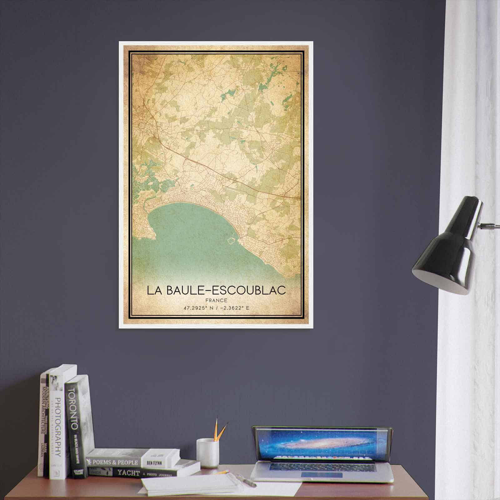 Deerfield Kansas Map Poster, Modern Home Decor Wall Art Print (Copy)