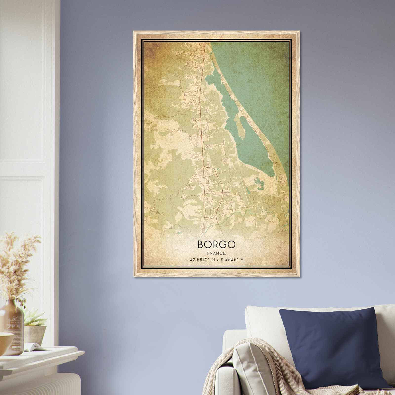 Deerfield Kansas Map Poster, Modern Home Decor Wall Art Print (Copy)