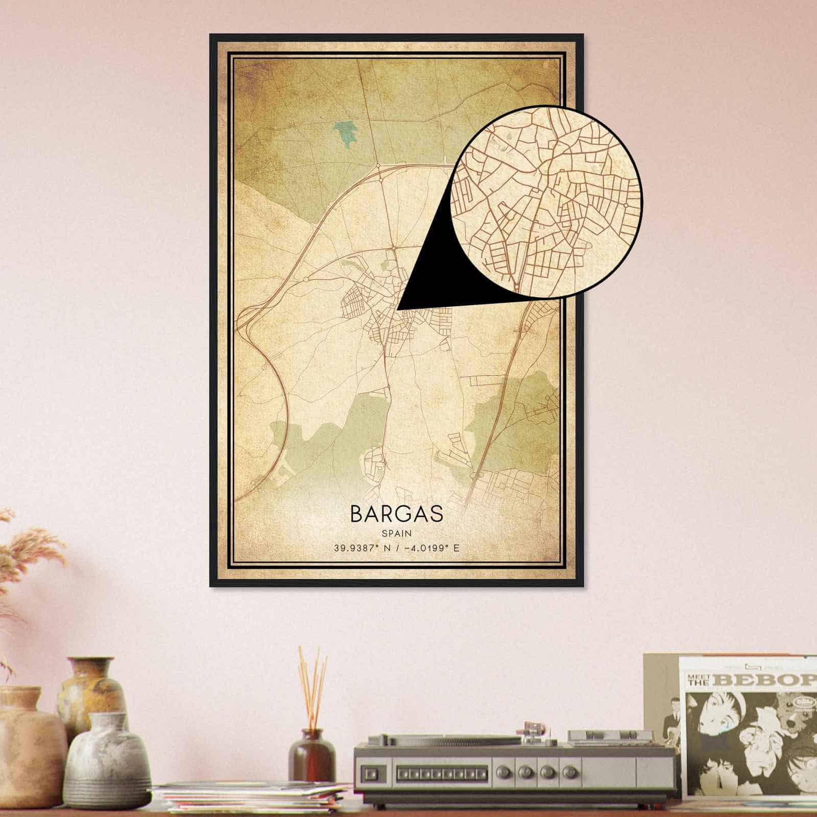 Deerfield Kansas Map Poster, Modern Home Decor Wall Art Print (Copy)