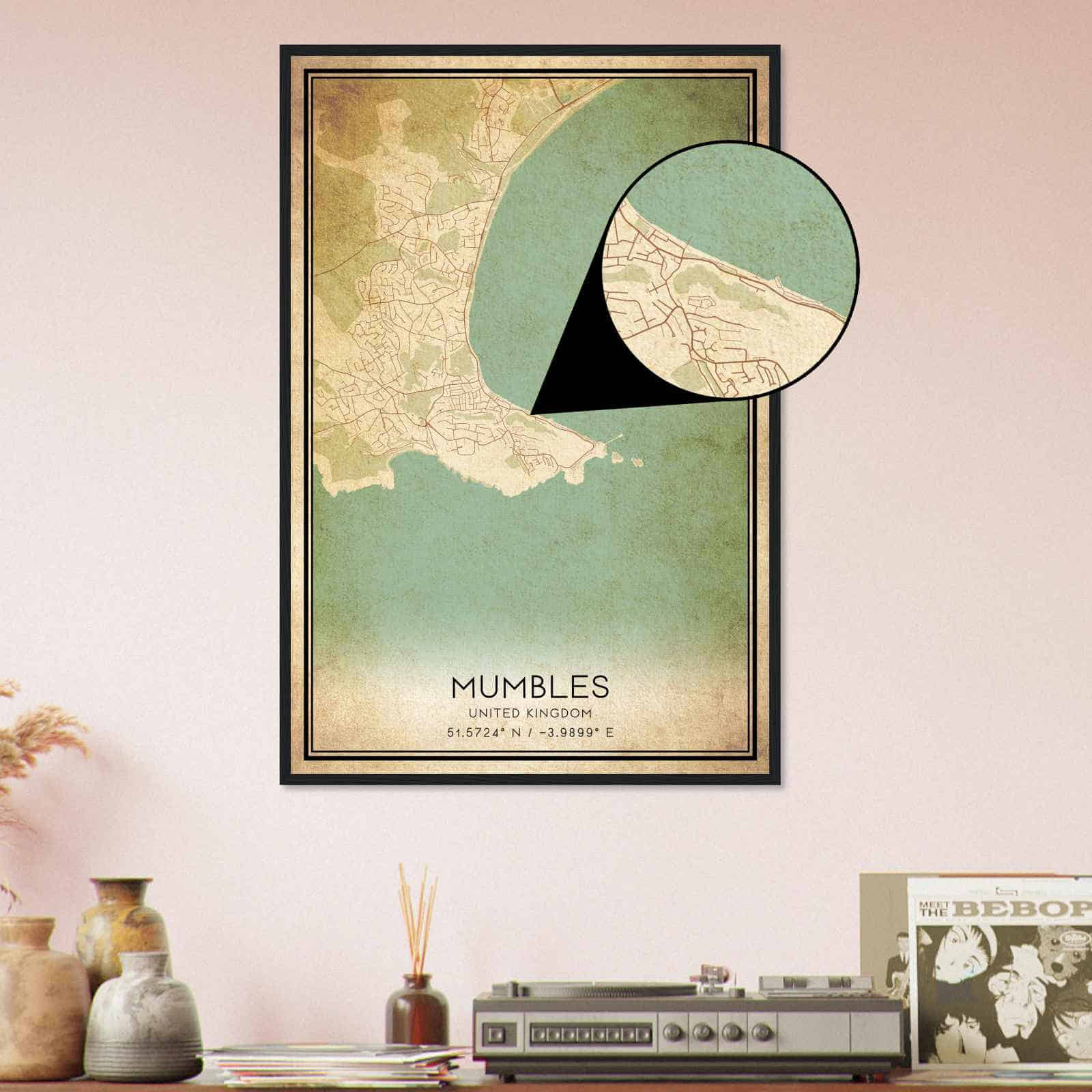 Deerfield Kansas Map Poster, Modern Home Decor Wall Art Print (Copy)
