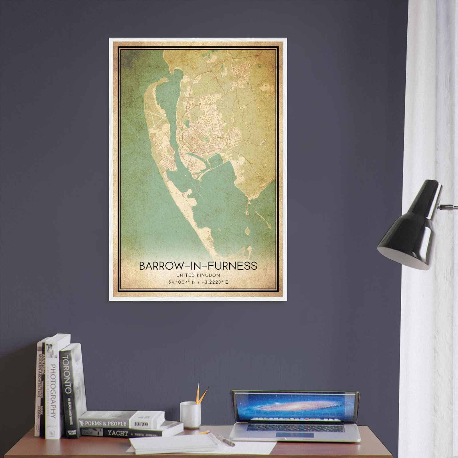Deerfield Kansas Map Poster, Modern Home Decor Wall Art Print (Copy)