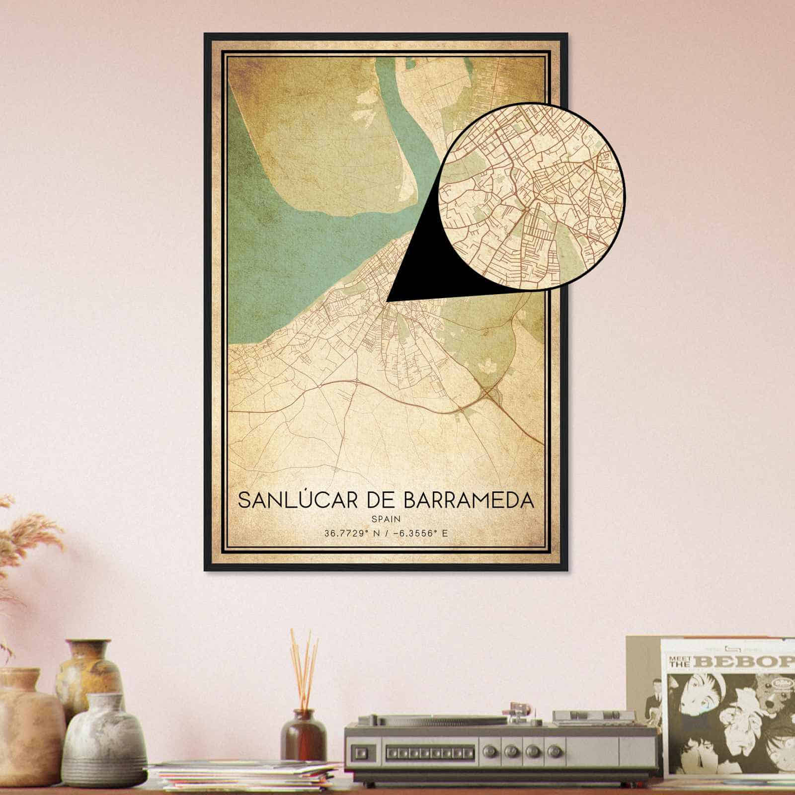 Deerfield Kansas Map Poster, Modern Home Decor Wall Art Print (Copy)