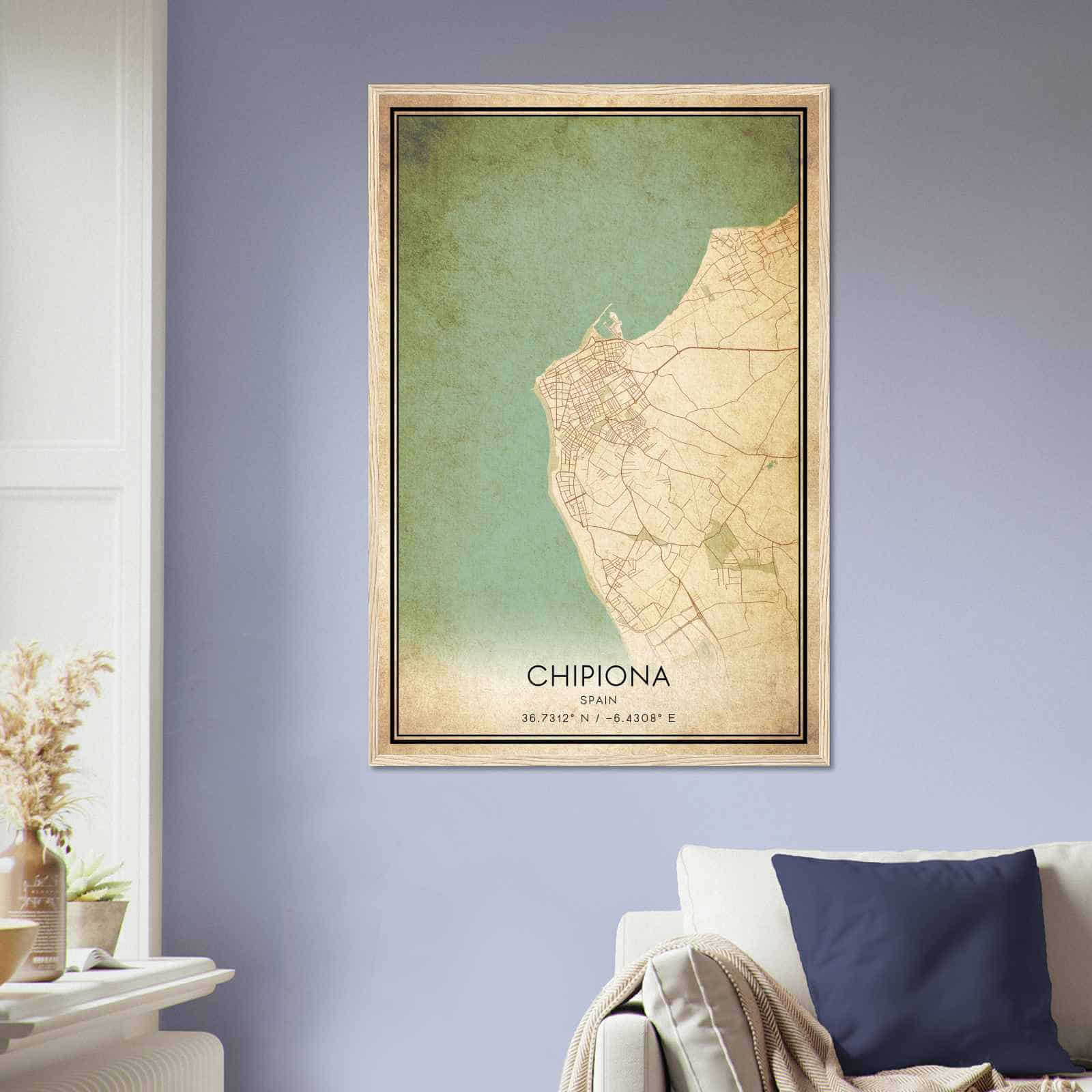 Deerfield Kansas Map Poster, Modern Home Decor Wall Art Print (Copy)