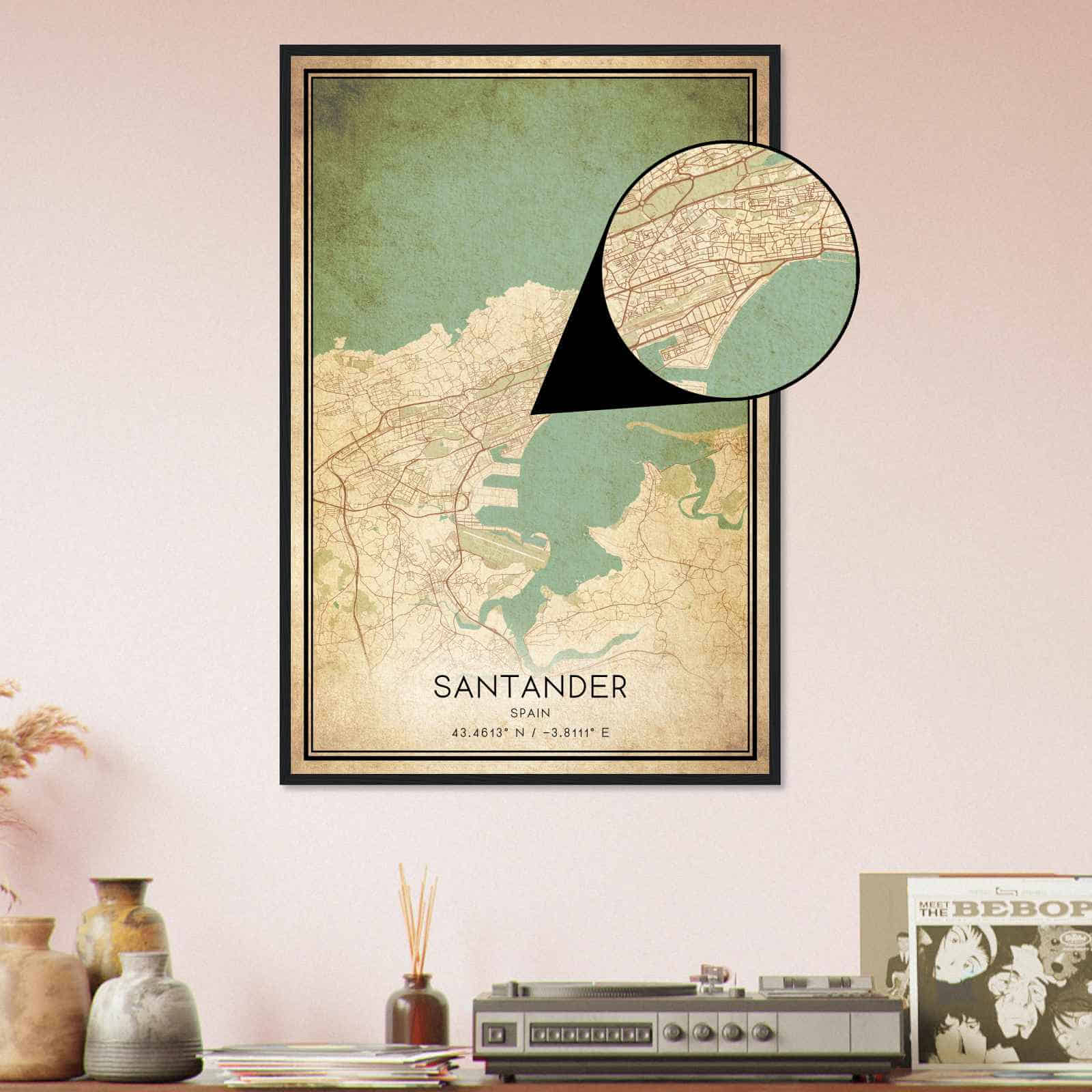 Deerfield Kansas Map Poster, Modern Home Decor Wall Art Print (Copy)
