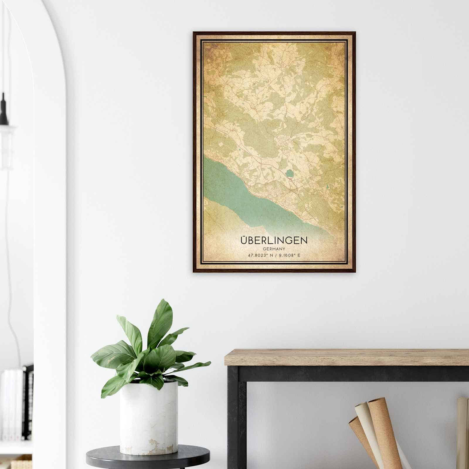 Deerfield Kansas Map Poster, Modern Home Decor Wall Art Print (Copy)