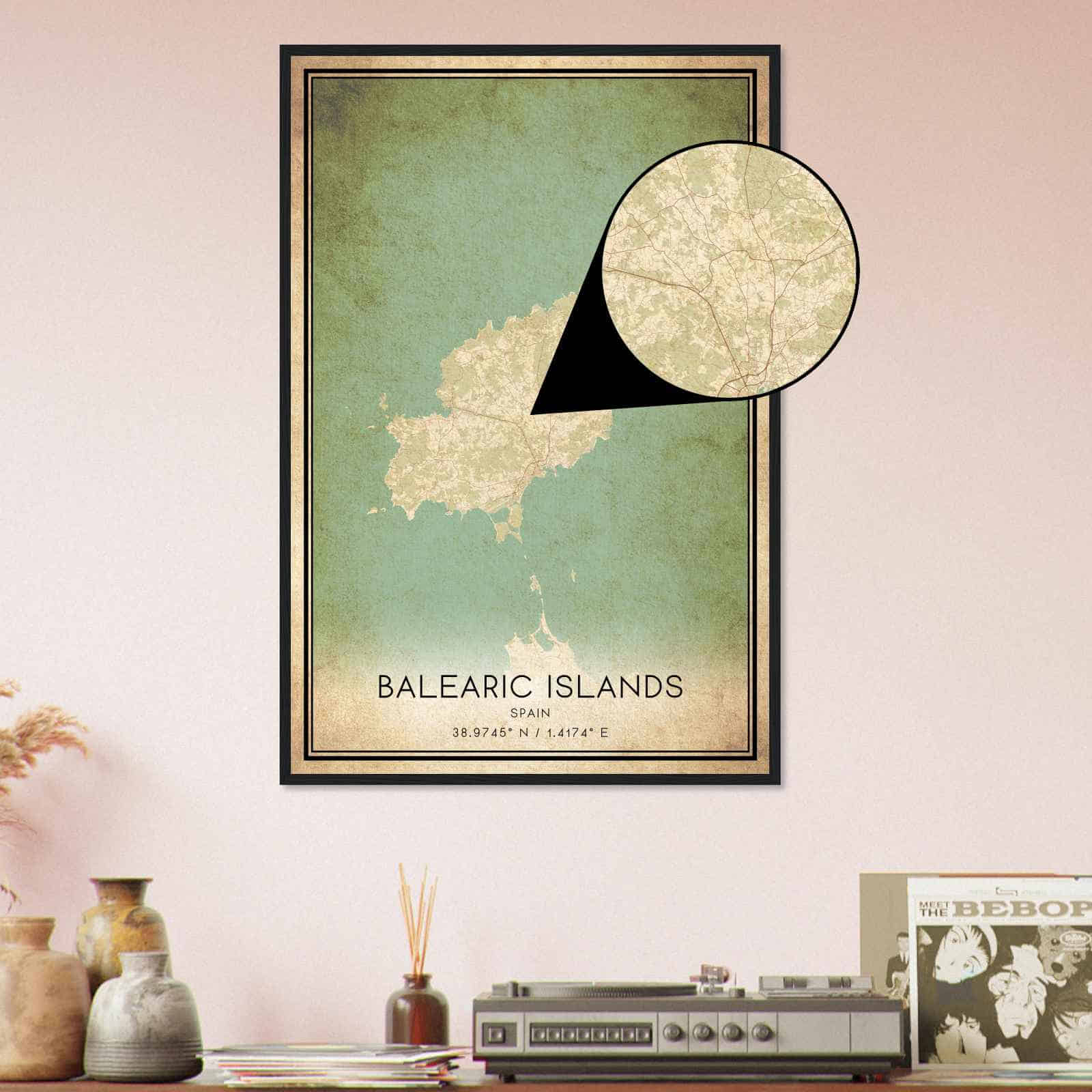 Deerfield Kansas Map Poster, Modern Home Decor Wall Art Print (Copy)