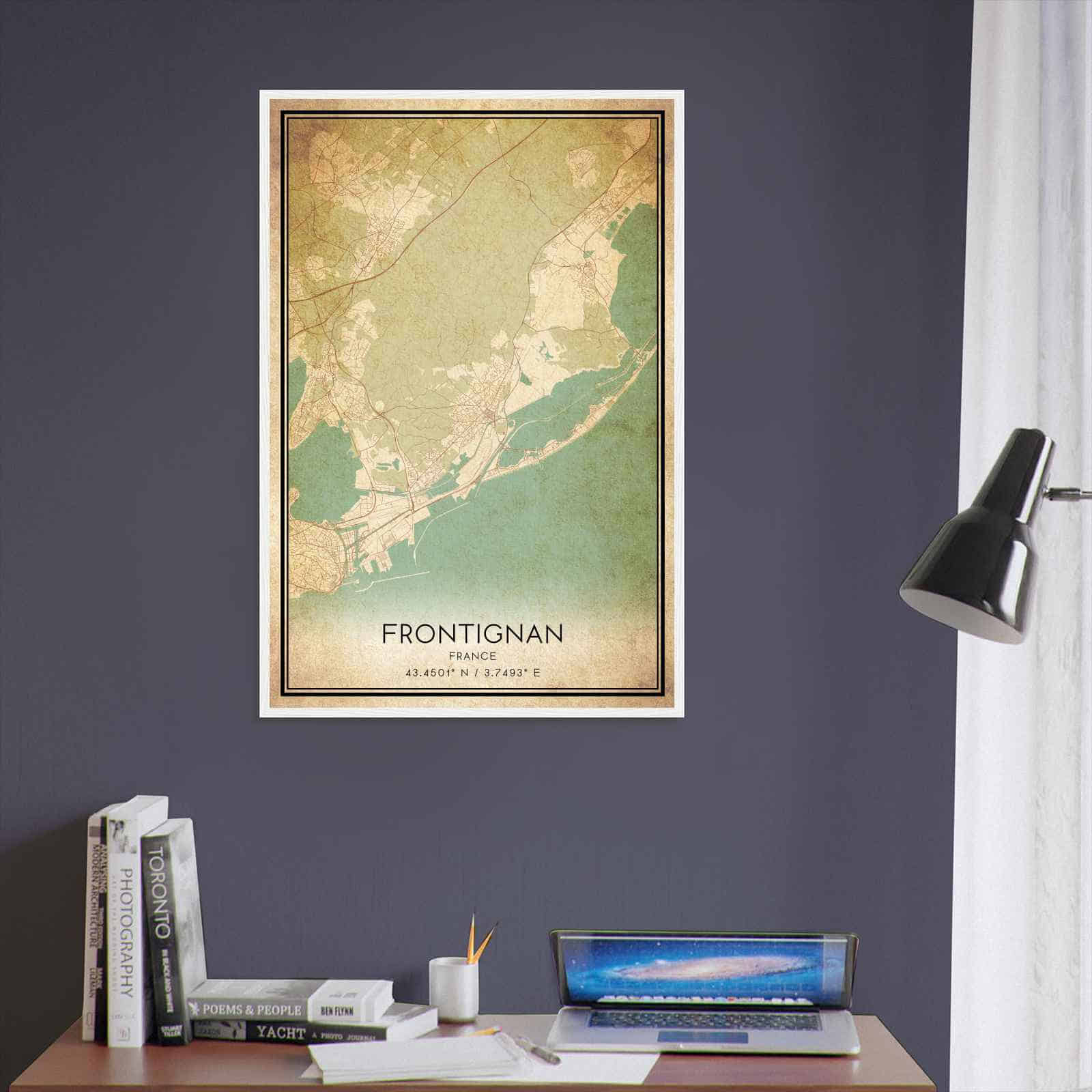 Deerfield Kansas Map Poster, Modern Home Decor Wall Art Print (Copy)