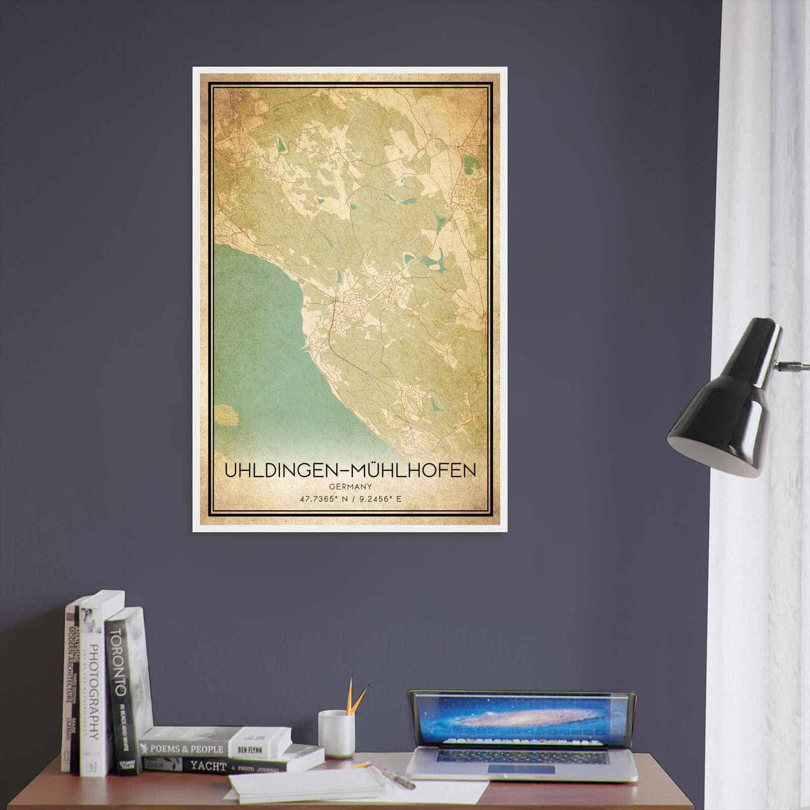 Deerfield Kansas Map Poster, Modern Home Decor Wall Art Print (Copy)