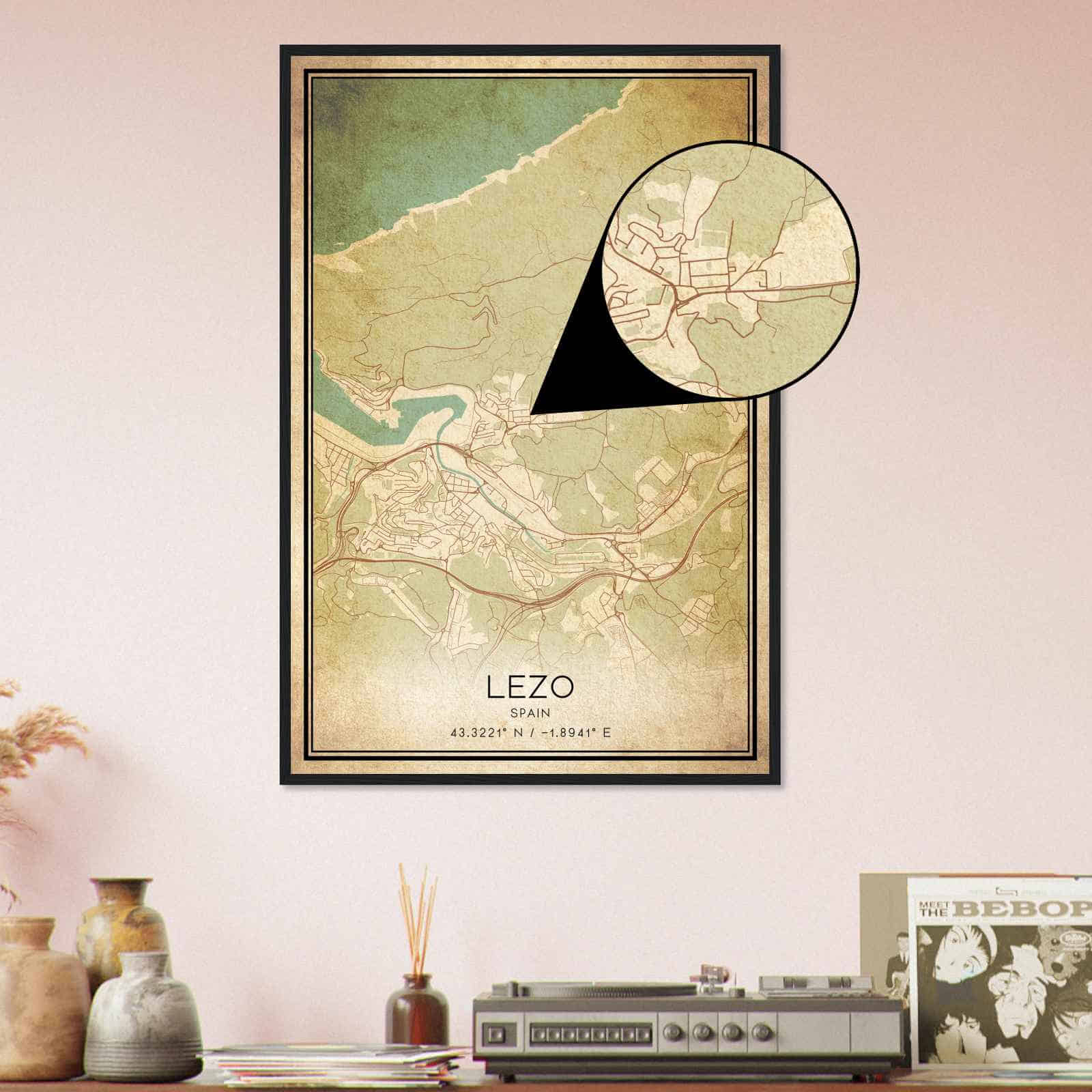 Deerfield Kansas Map Poster, Modern Home Decor Wall Art Print (Copy)