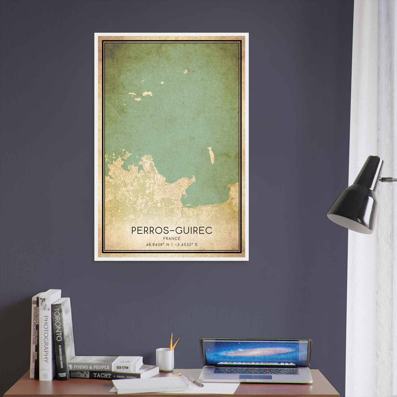 Deerfield Kansas Map Poster, Modern Home Decor Wall Art Print (Copy)
