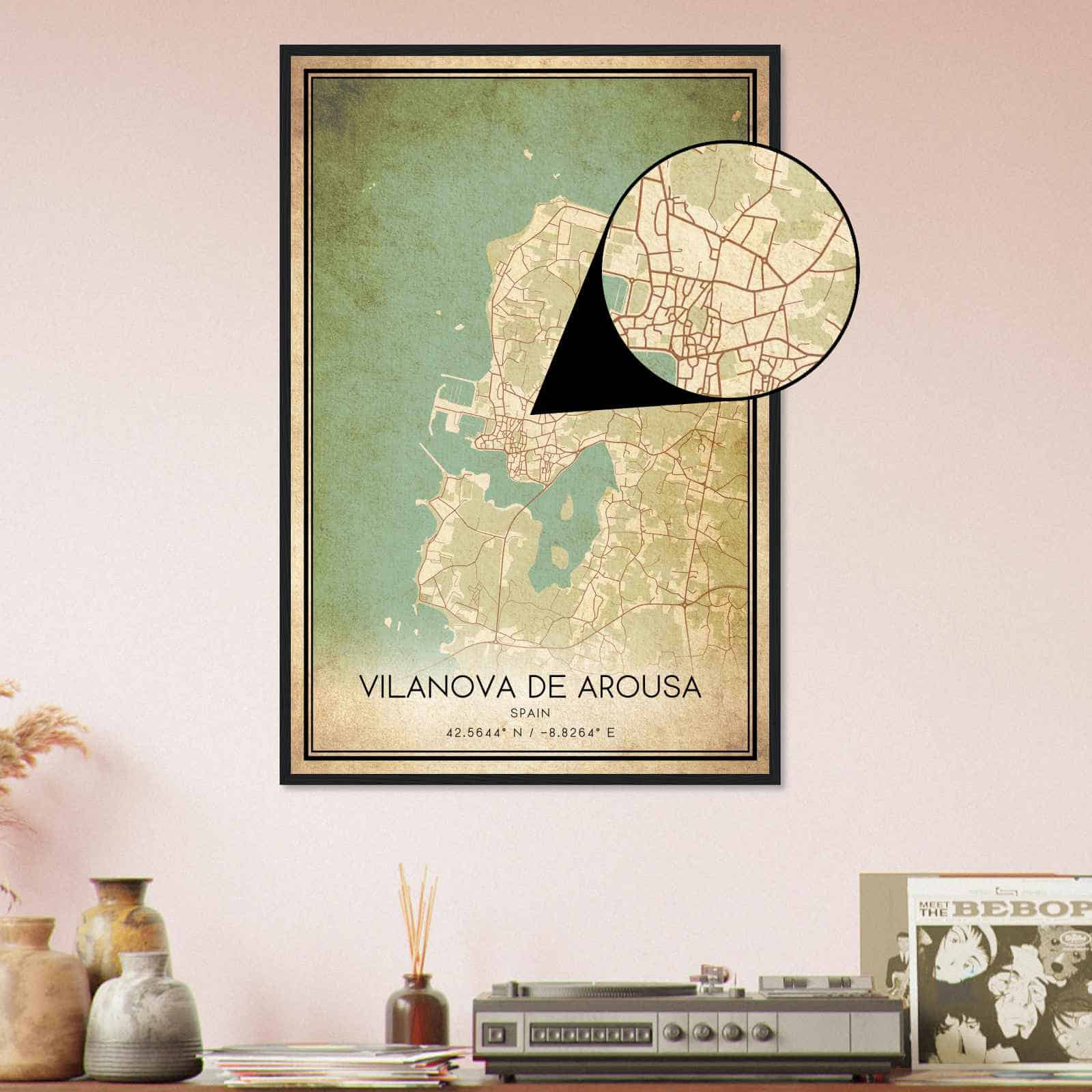 Deerfield Kansas Map Poster, Modern Home Decor Wall Art Print (Copy)
