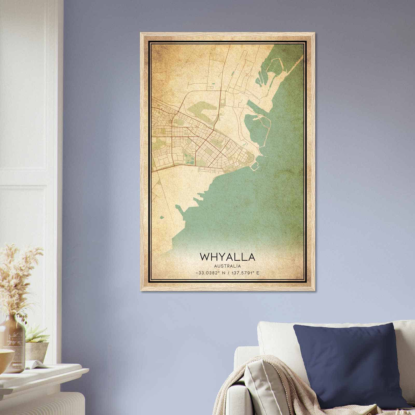 Deerfield Kansas Map Poster, Modern Home Decor Wall Art Print (Copy)
