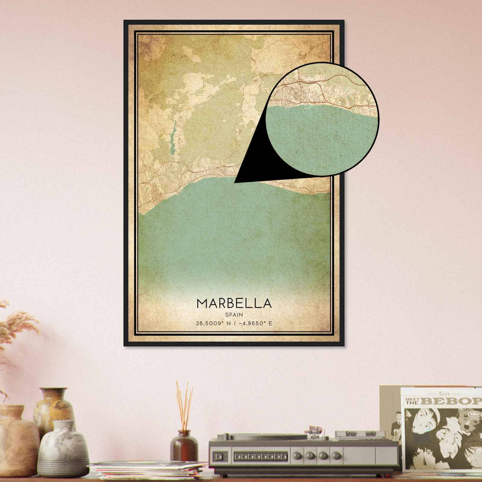 Deerfield Kansas Map Poster, Modern Home Decor Wall Art Print (Copy)