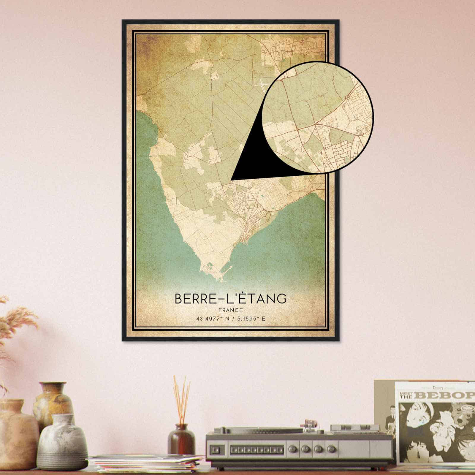 Deerfield Kansas Map Poster, Modern Home Decor Wall Art Print (Copy)