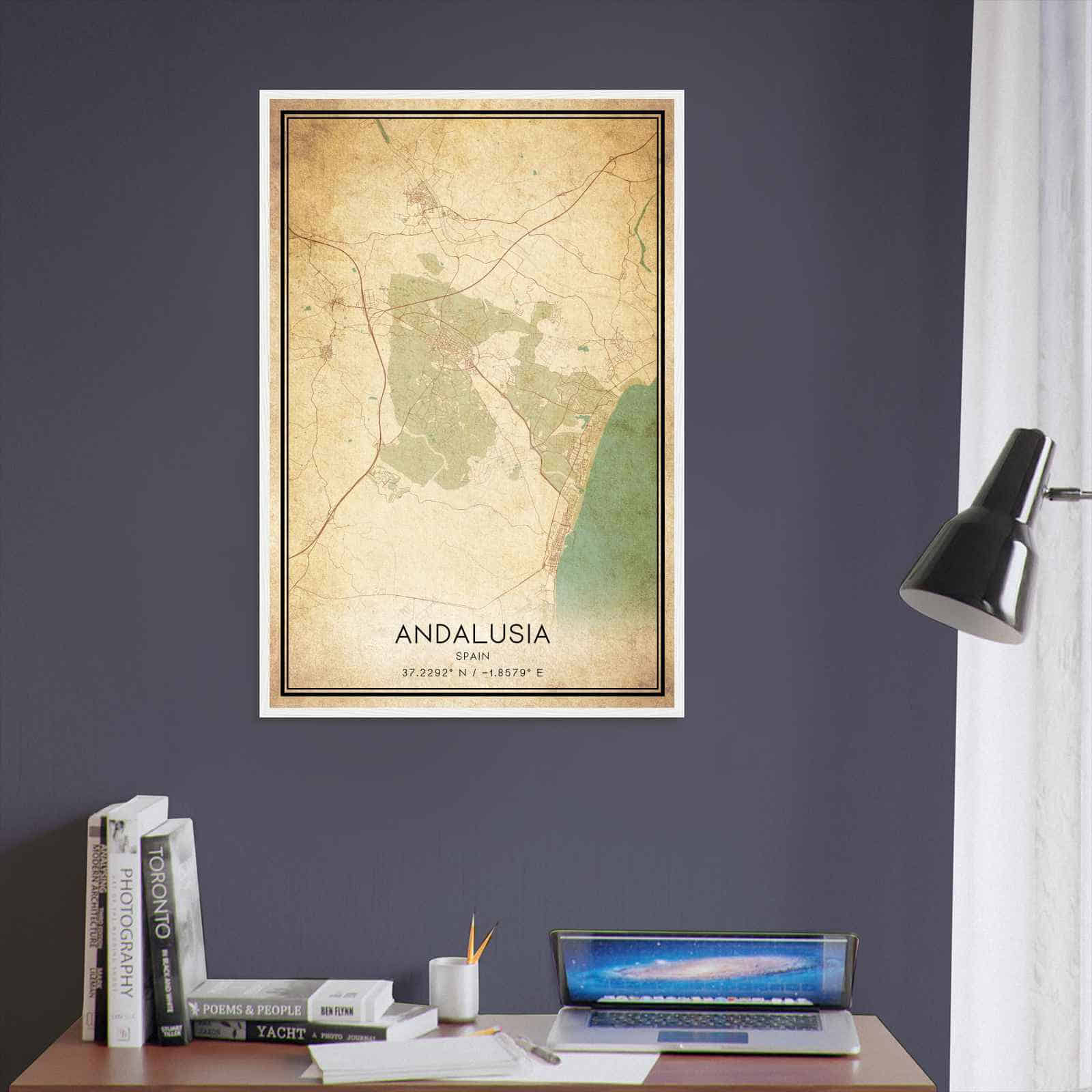 Deerfield Kansas Map Poster, Modern Home Decor Wall Art Print (Copy)