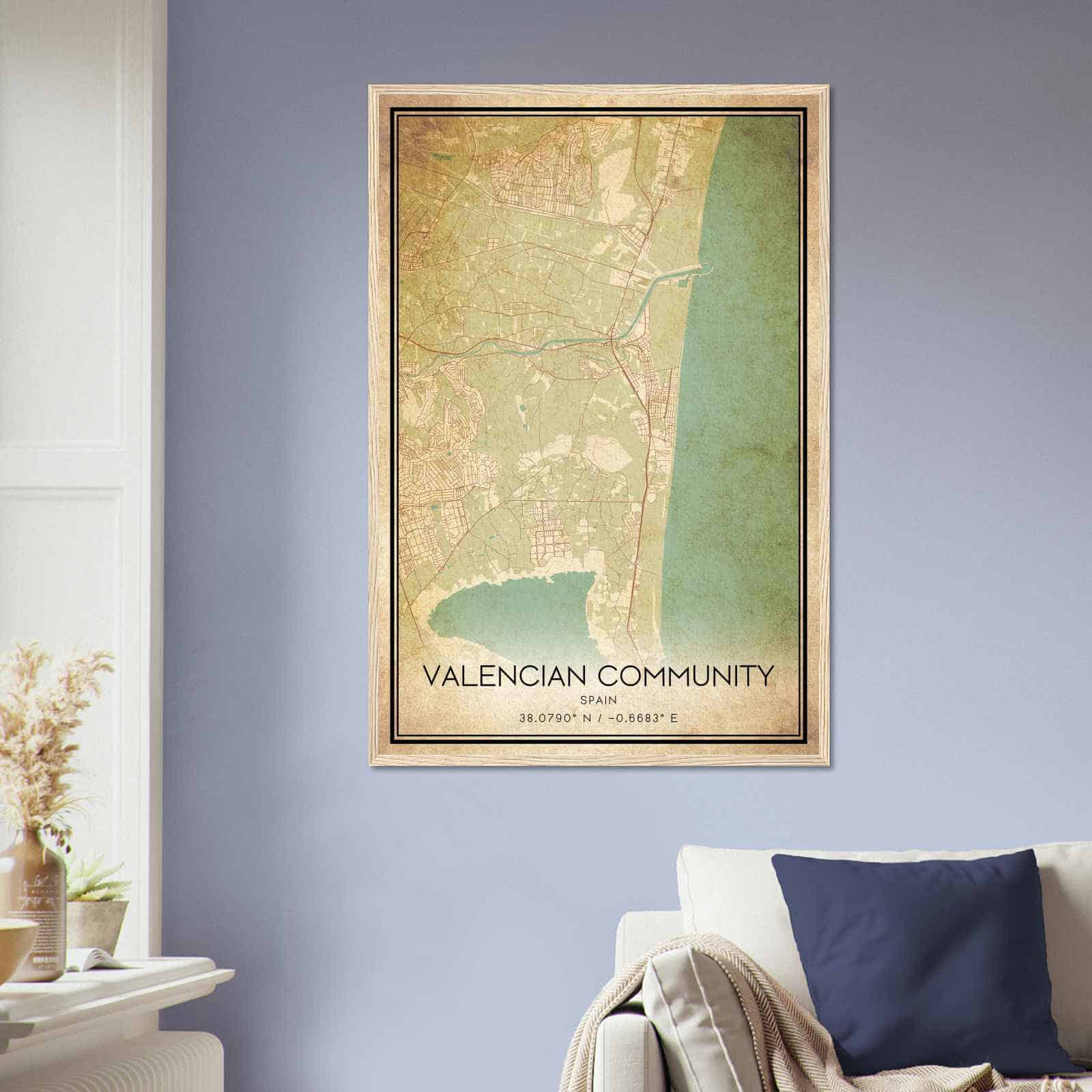 Deerfield Kansas Map Poster, Modern Home Decor Wall Art Print (Copy)