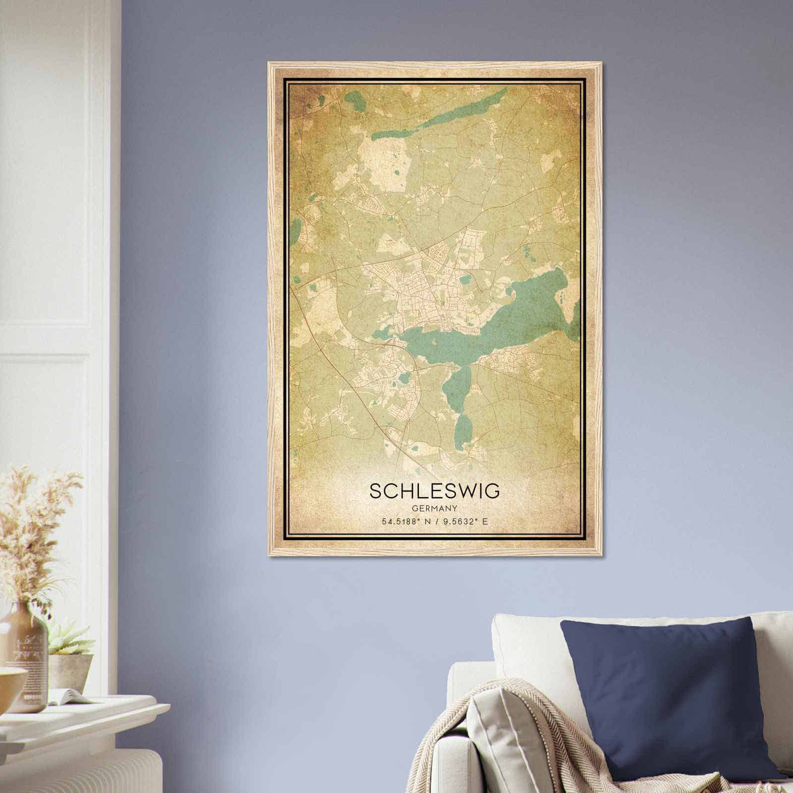 Deerfield Kansas Map Poster, Modern Home Decor Wall Art Print (Copy)