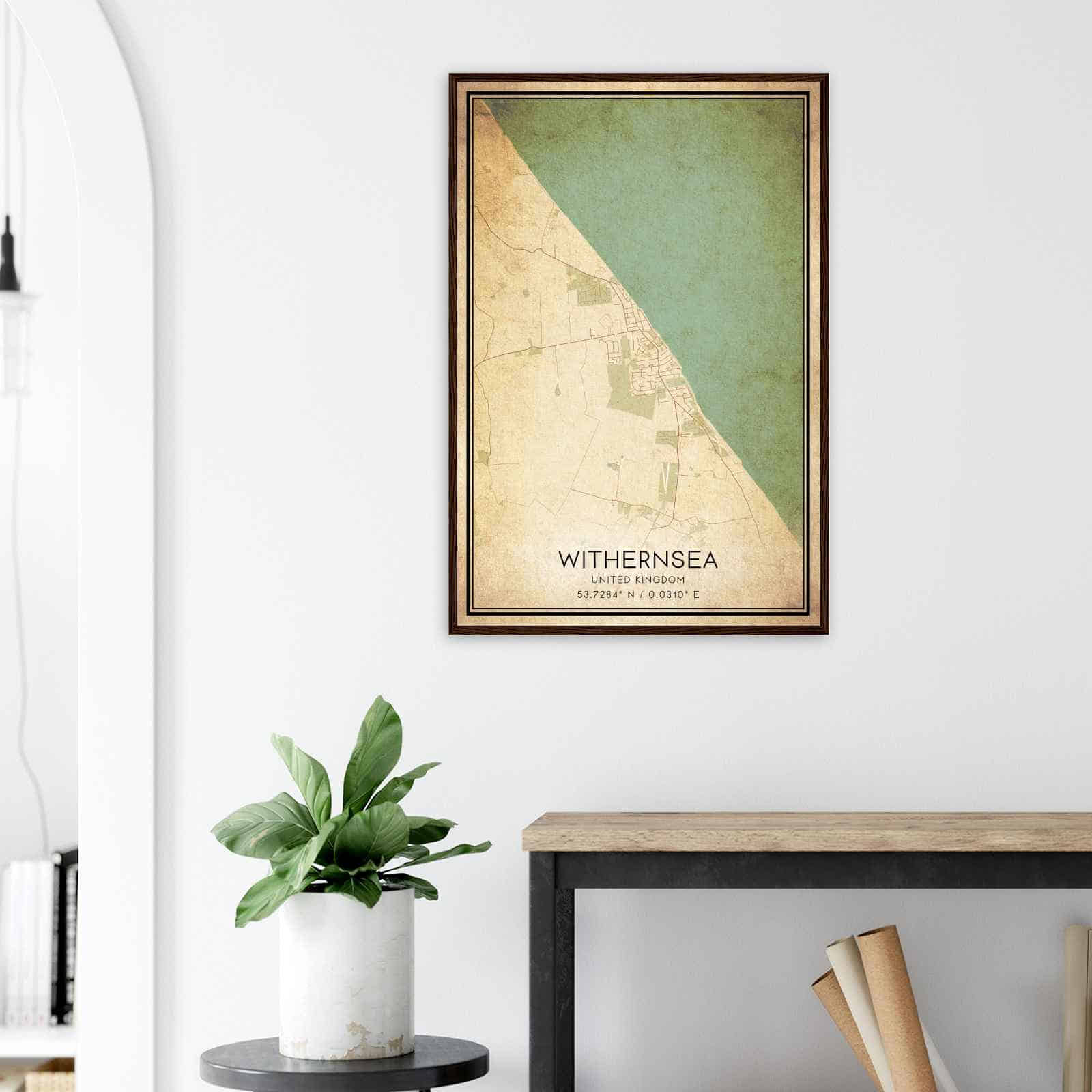 Deerfield Kansas Map Poster, Modern Home Decor Wall Art Print (Copy)