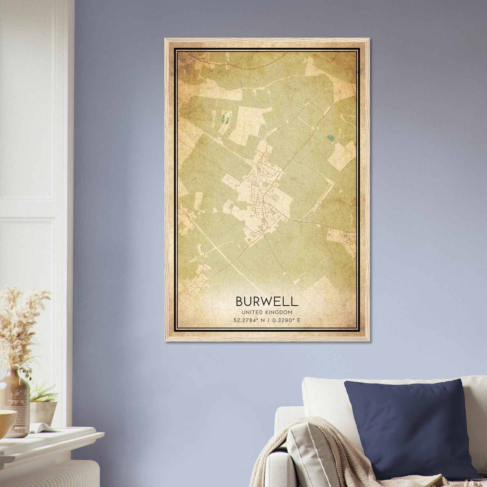 Deerfield Kansas Map Poster, Modern Home Decor Wall Art Print (Copy)