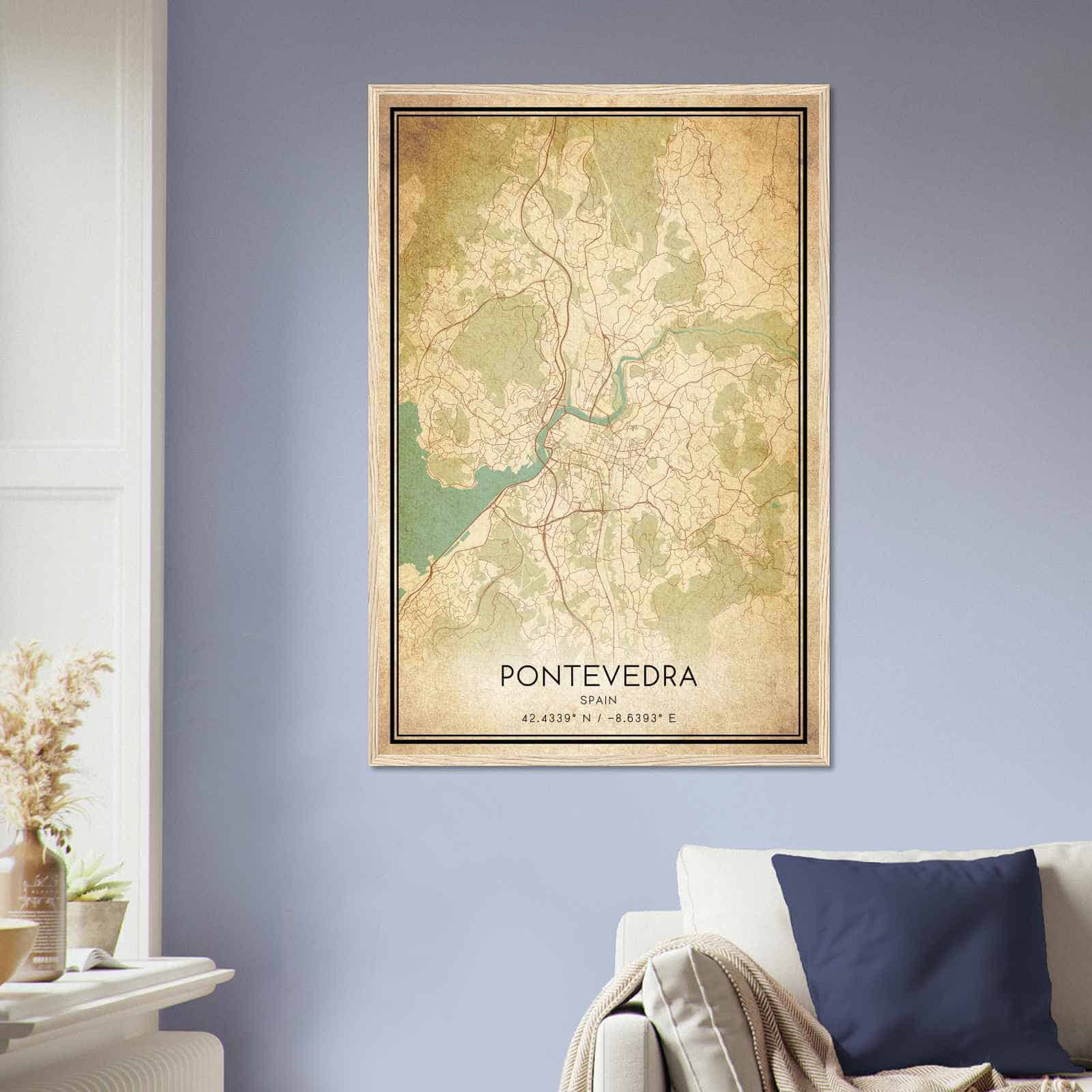 Deerfield Kansas Map Poster, Modern Home Decor Wall Art Print (Copy)