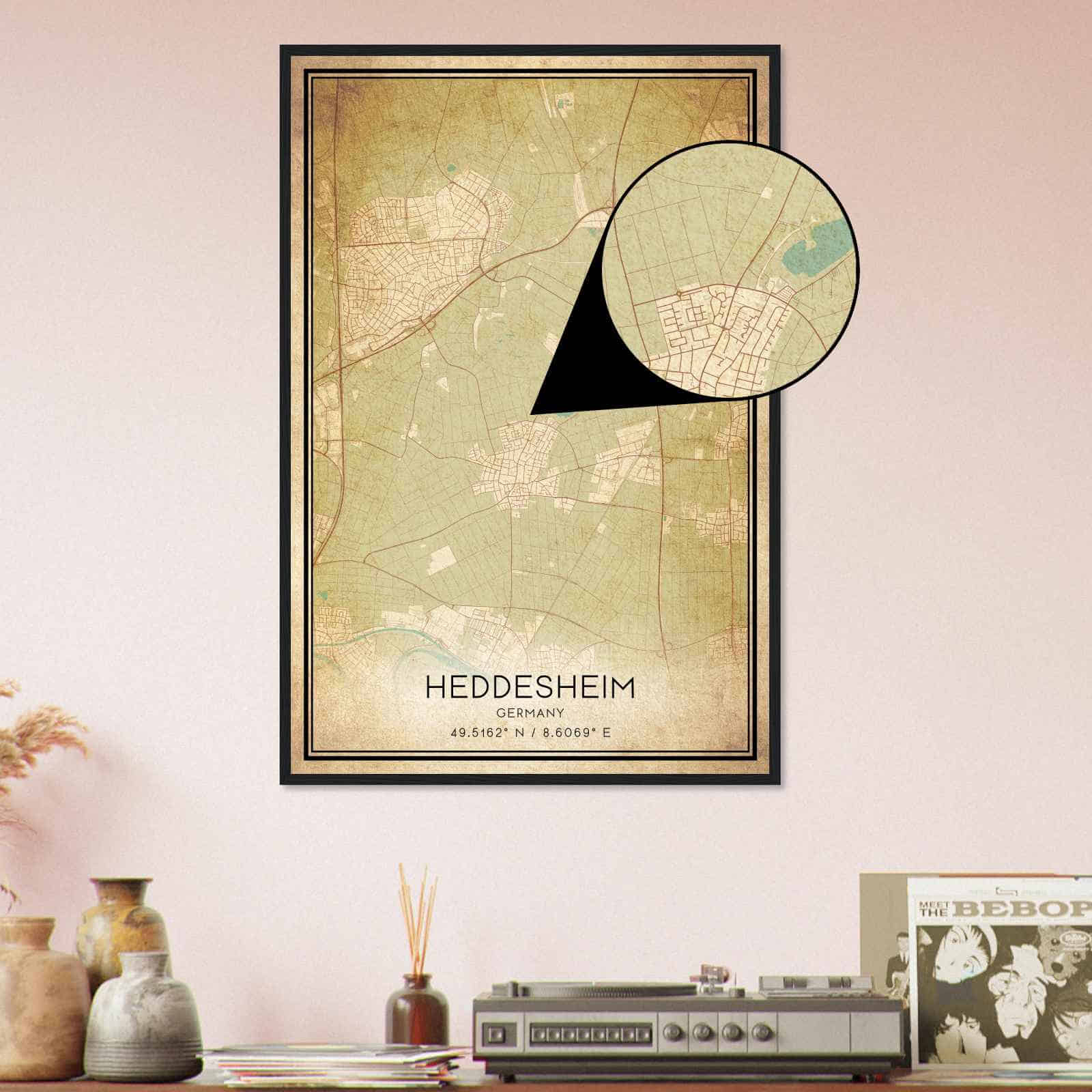 Deerfield Kansas Map Poster, Modern Home Decor Wall Art Print (Copy)