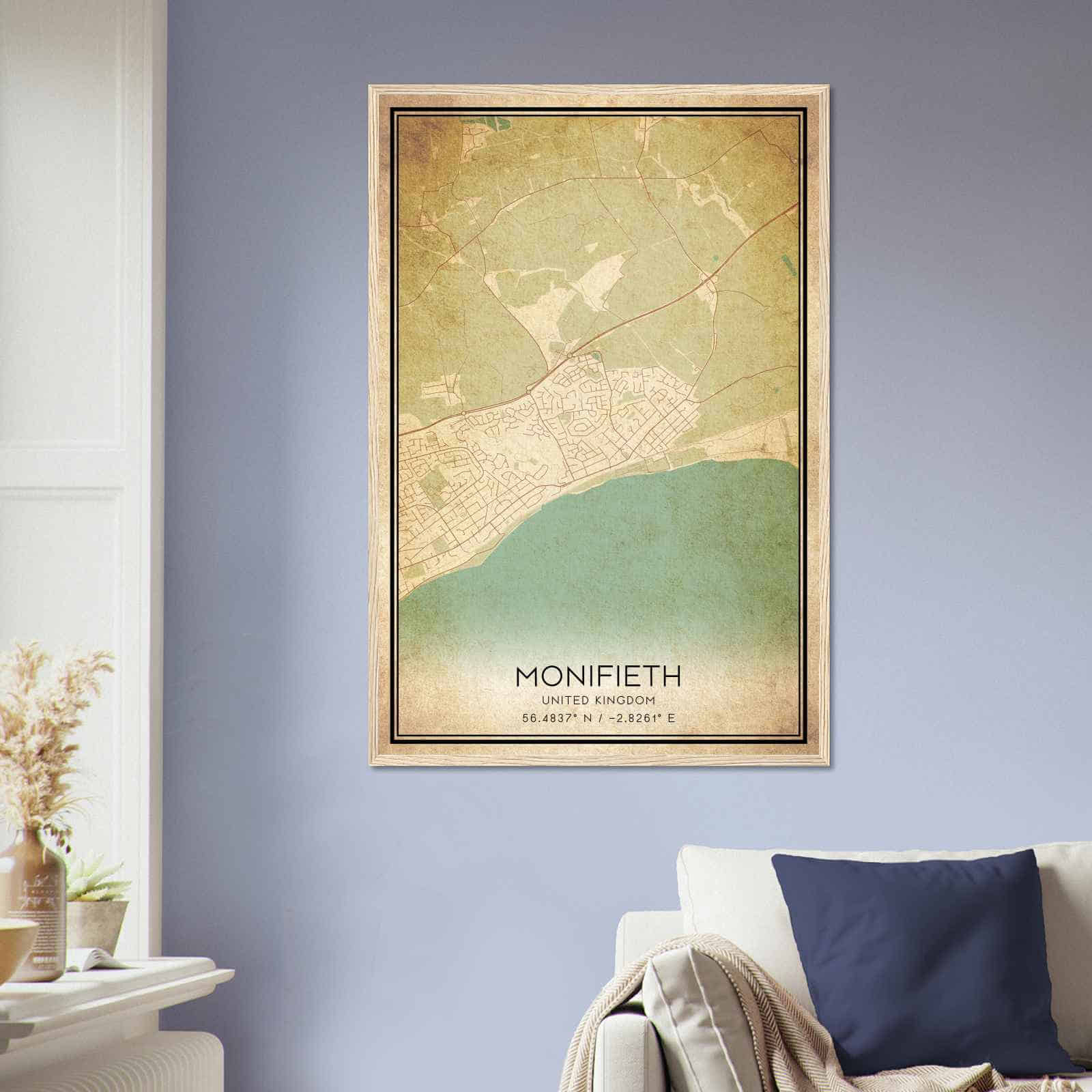 Deerfield Kansas Map Poster, Modern Home Decor Wall Art Print (Copy)