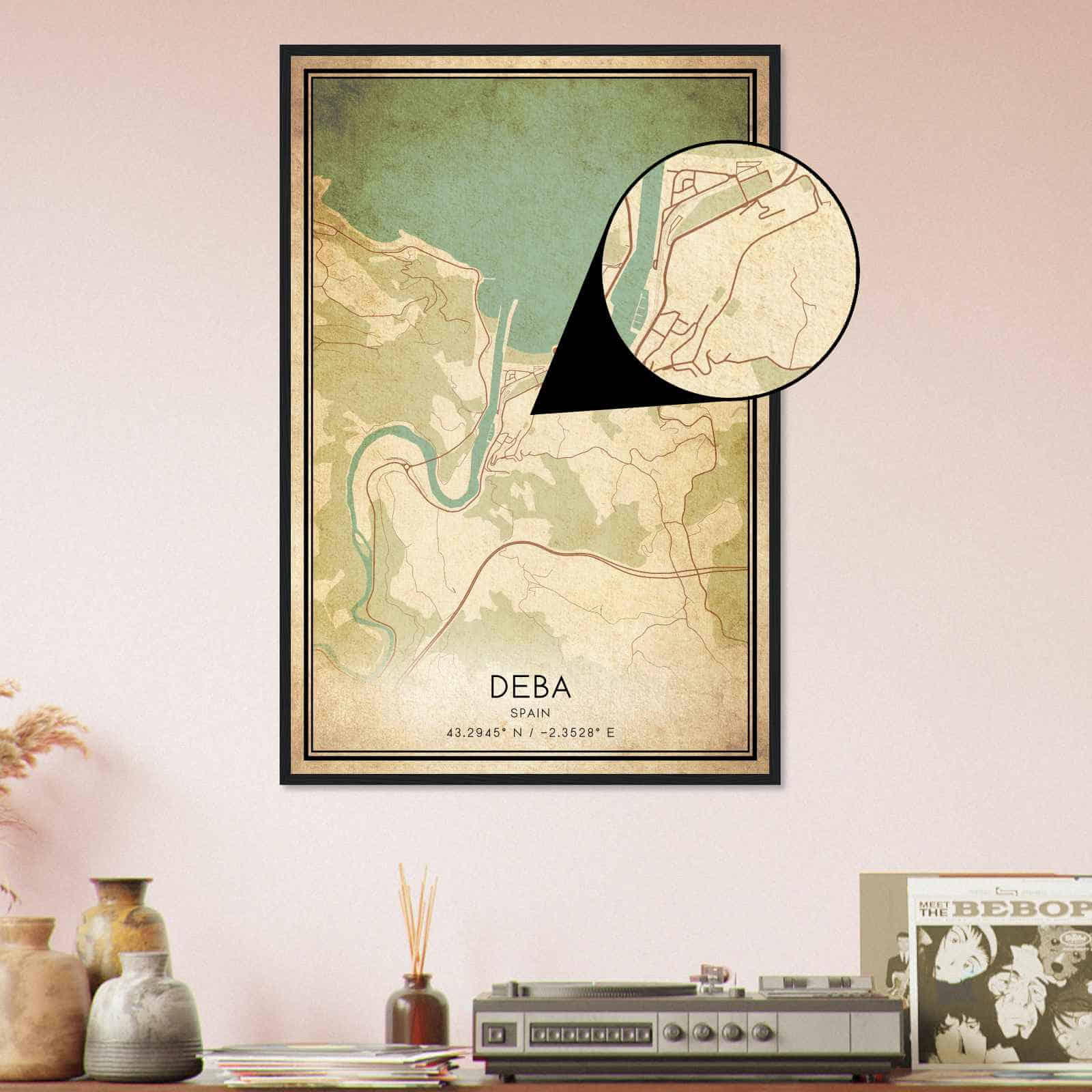 Deerfield Kansas Map Poster, Modern Home Decor Wall Art Print (Copy)