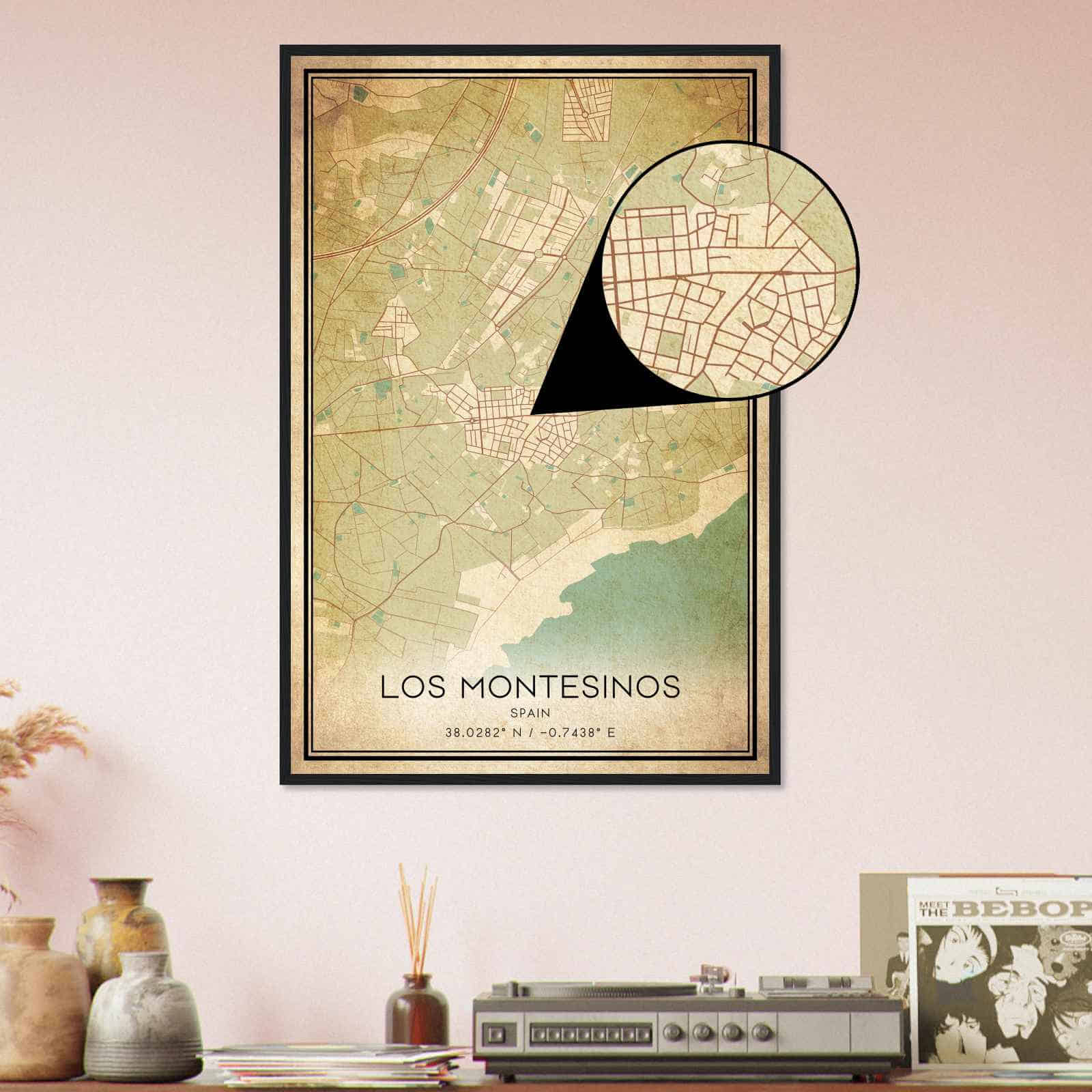 Deerfield Kansas Map Poster, Modern Home Decor Wall Art Print (Copy)