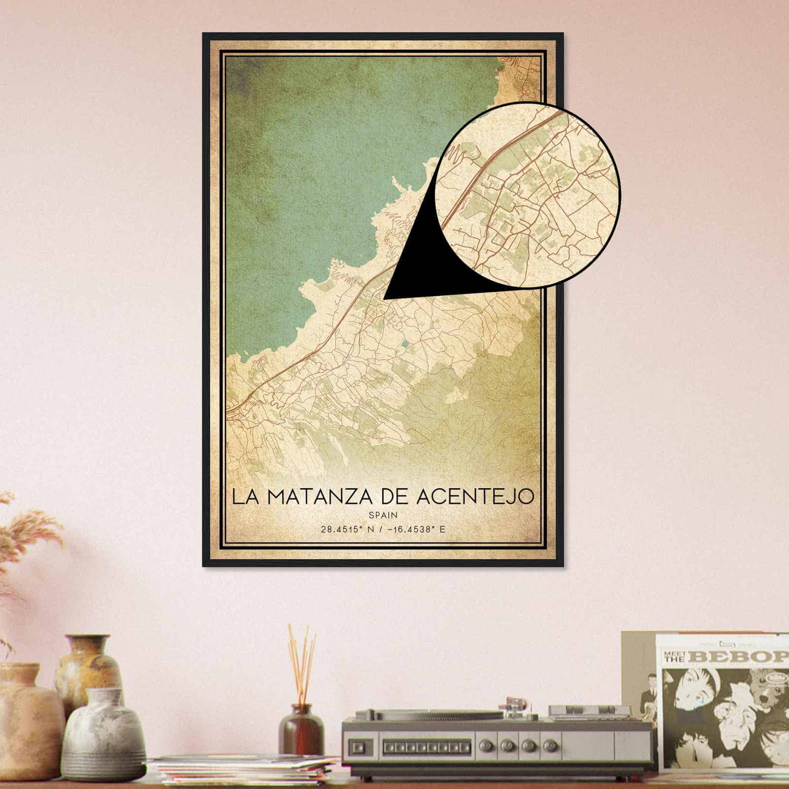 Deerfield Kansas Map Poster, Modern Home Decor Wall Art Print (Copy)