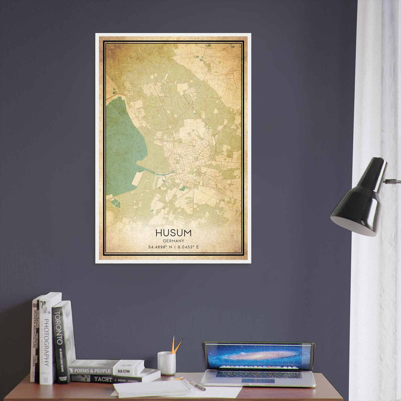 Deerfield Kansas Map Poster, Modern Home Decor Wall Art Print (Copy)