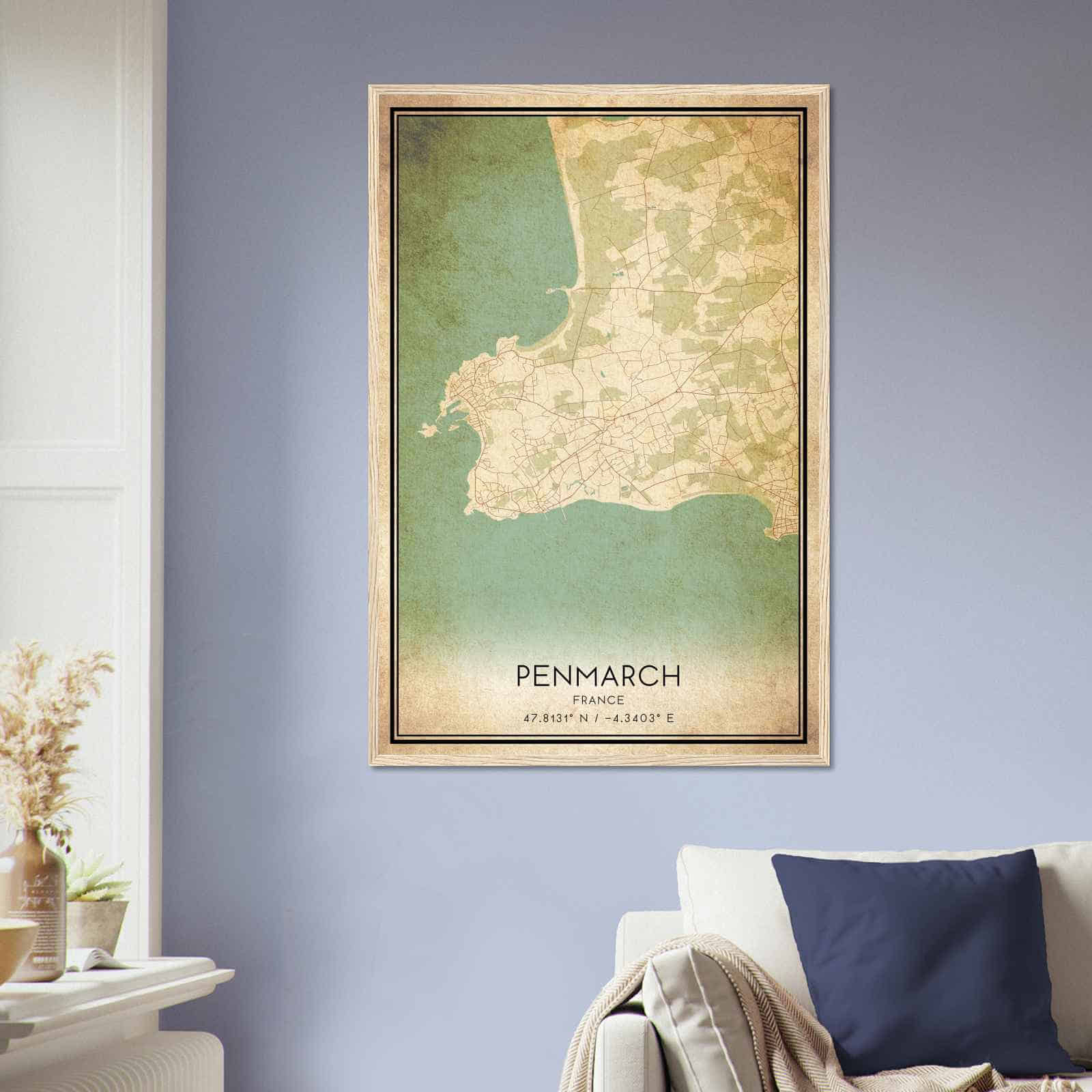 Deerfield Kansas Map Poster, Modern Home Decor Wall Art Print (Copy)
