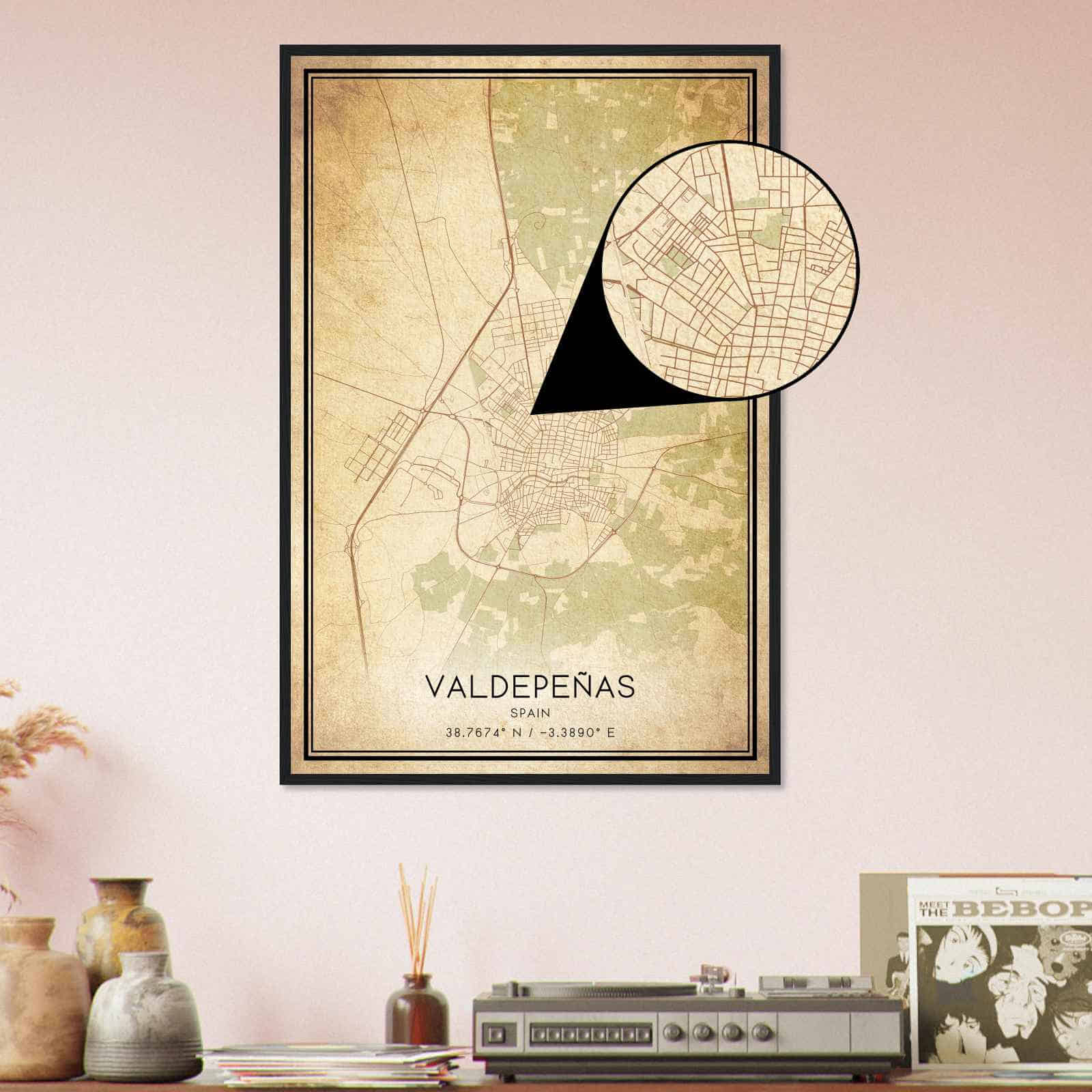 Deerfield Kansas Map Poster, Modern Home Decor Wall Art Print (Copy)