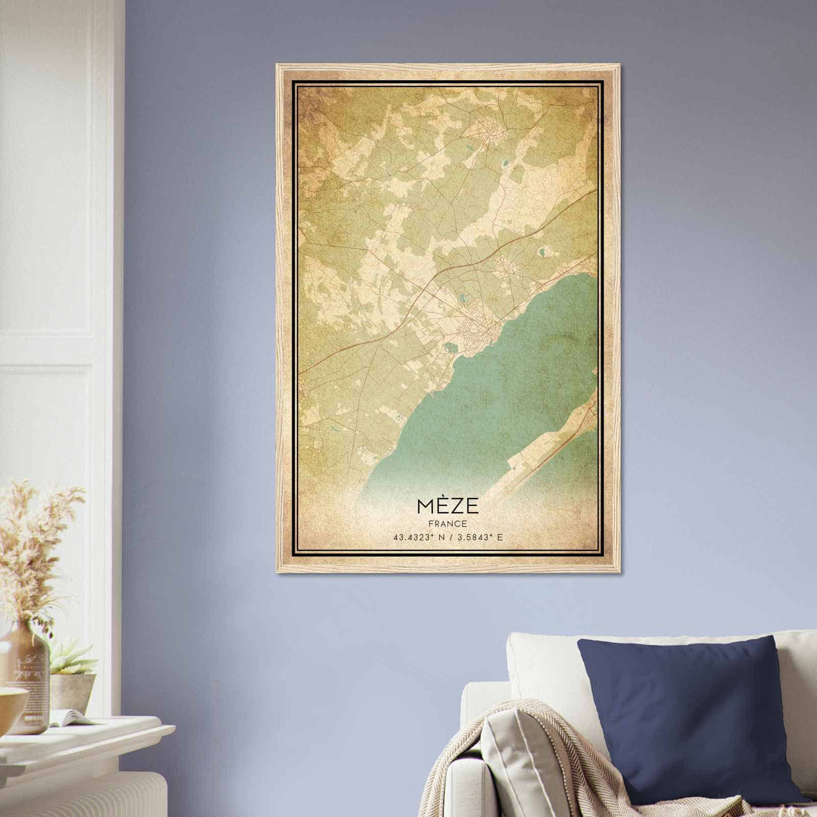 Deerfield Kansas Map Poster, Modern Home Decor Wall Art Print (Copy)