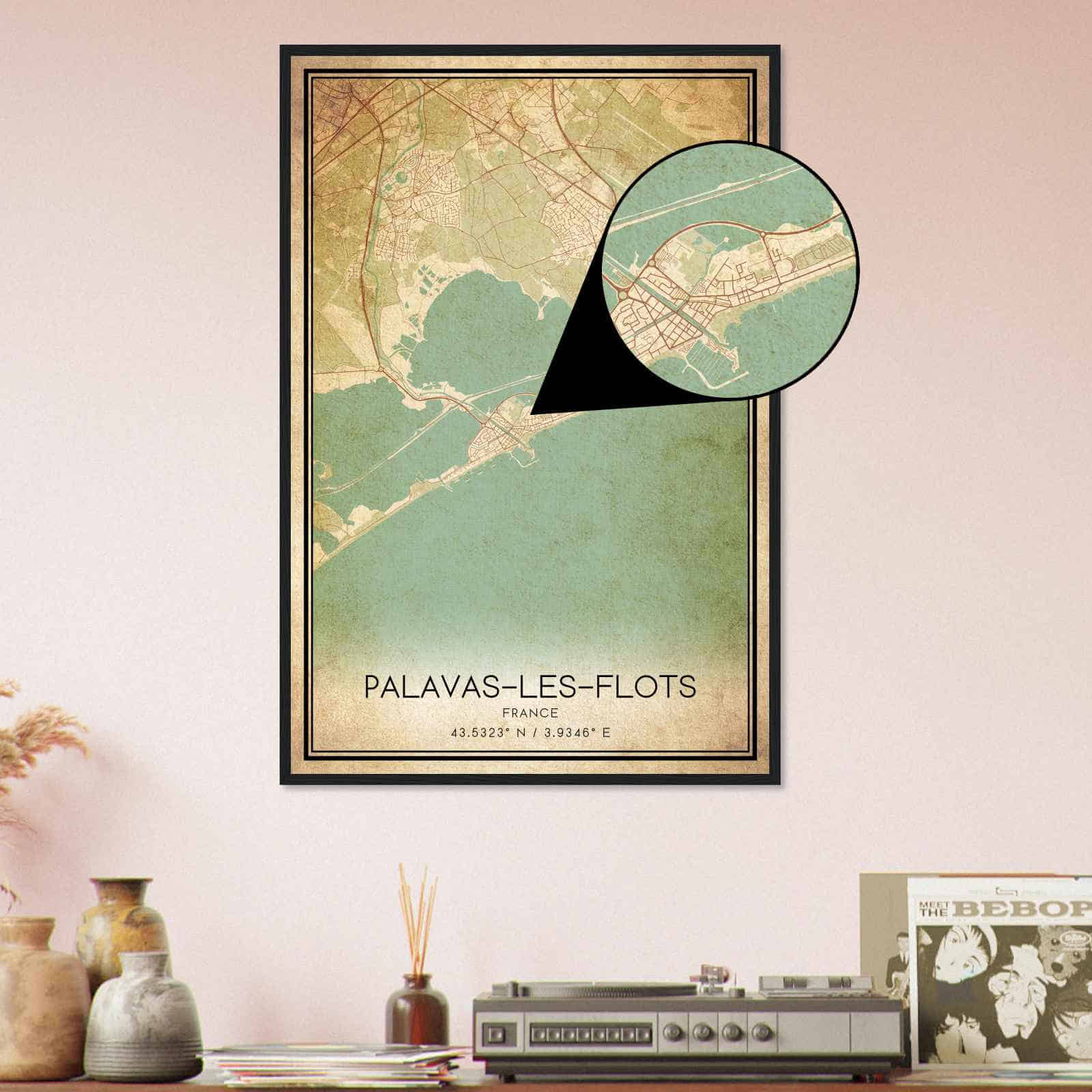 Deerfield Kansas Map Poster, Modern Home Decor Wall Art Print (Copy)