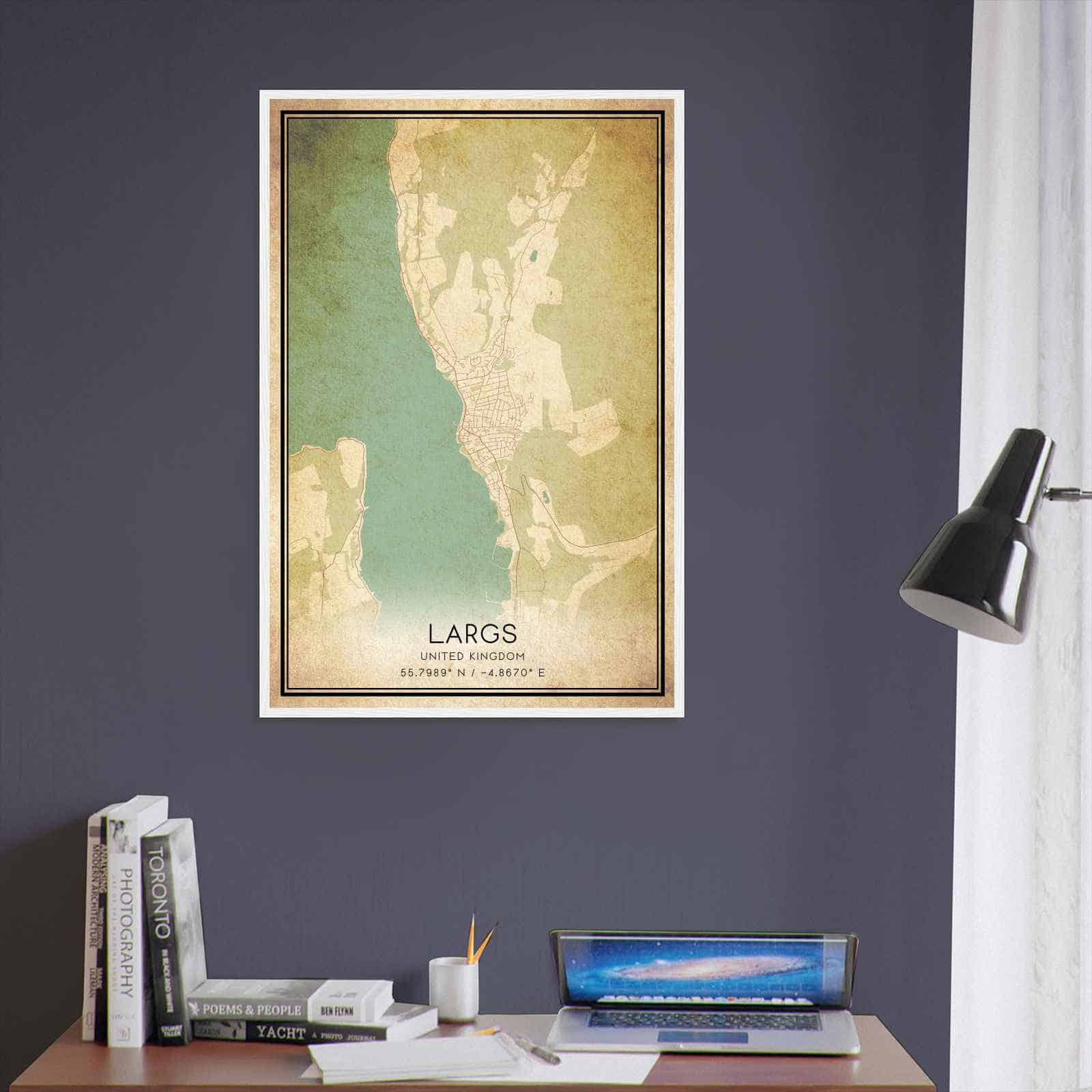 Deerfield Kansas Map Poster, Modern Home Decor Wall Art Print (Copy)