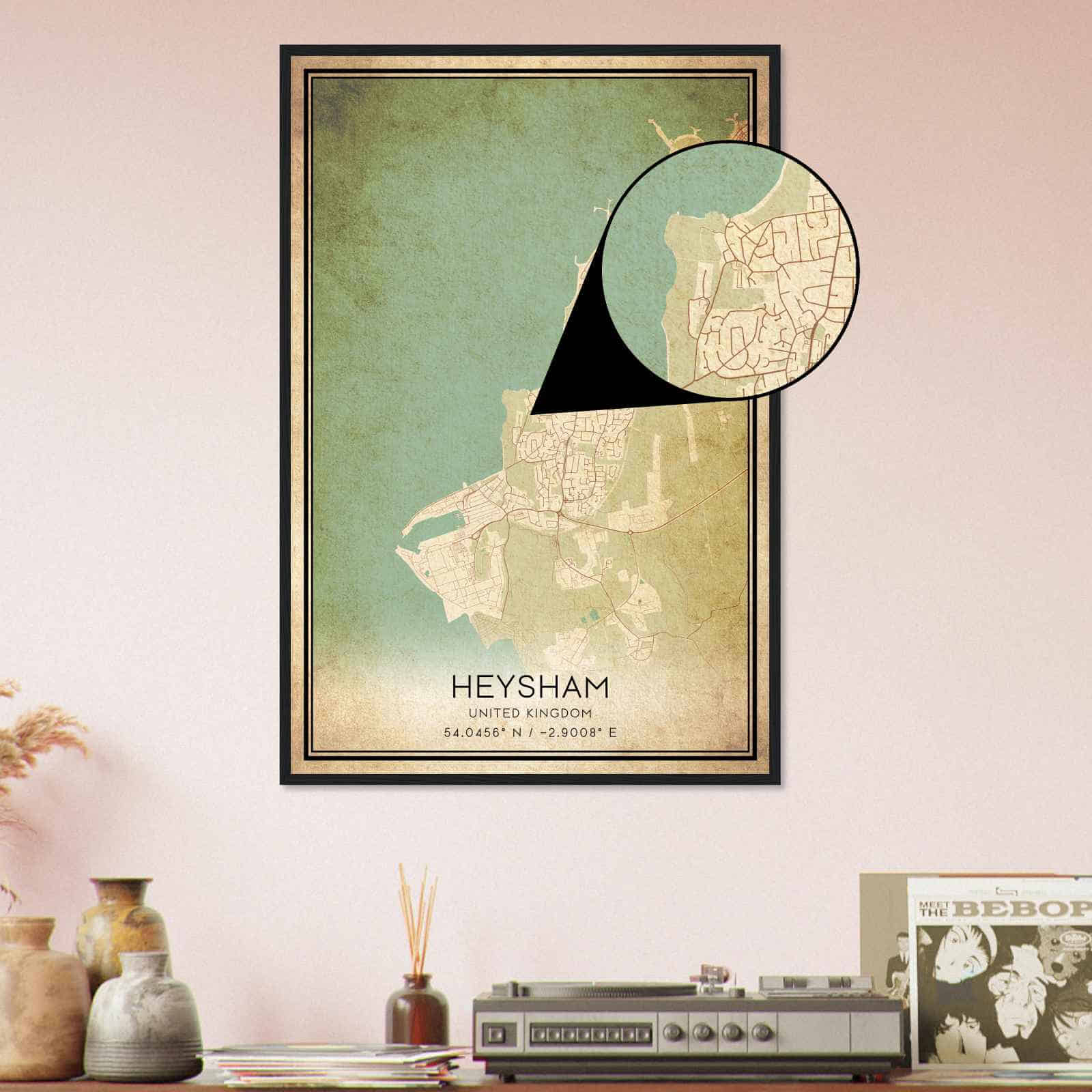 Deerfield Kansas Map Poster, Modern Home Decor Wall Art Print (Copy)